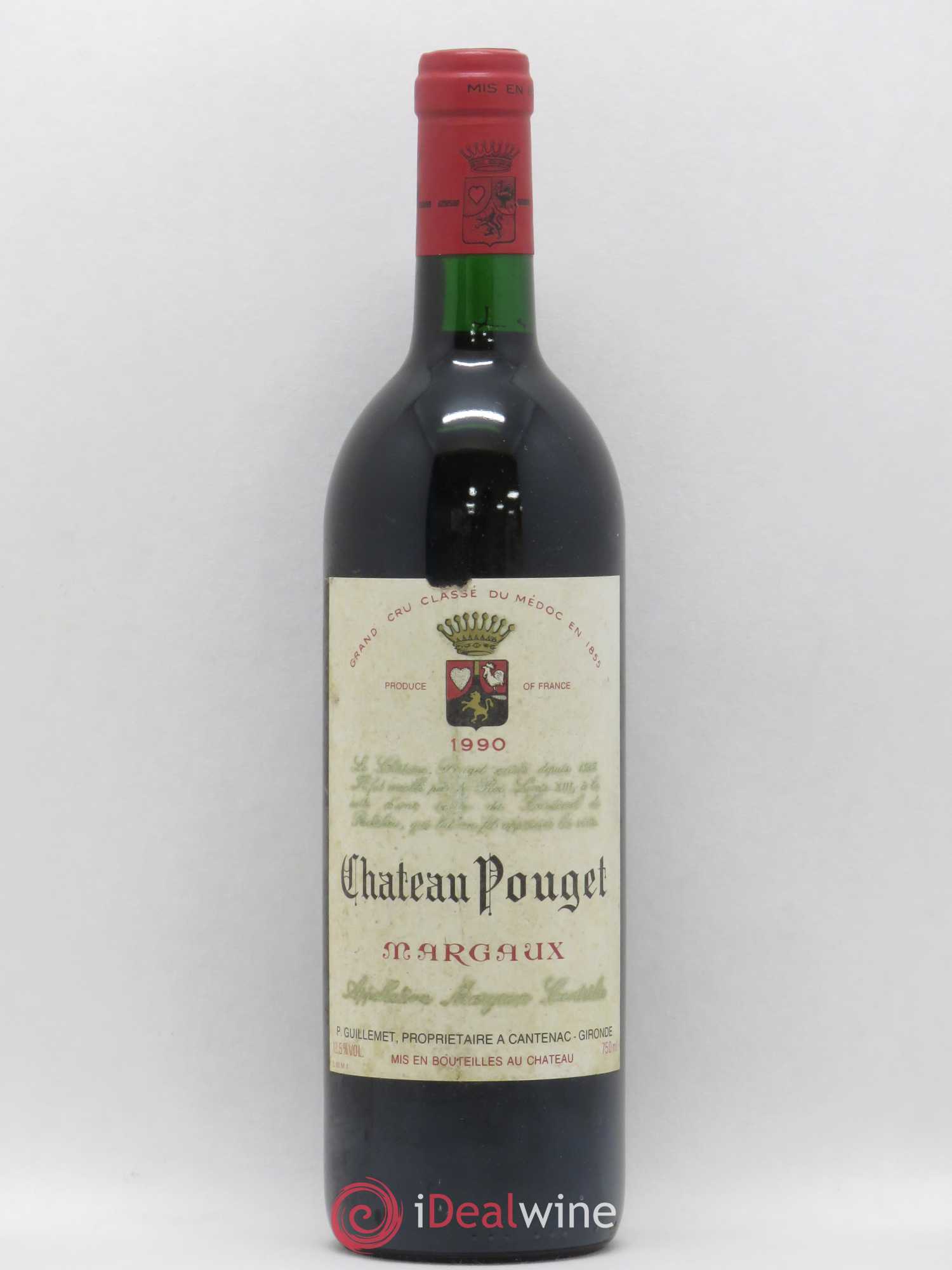 Château Pouget 4ème Grand Cru Classé 1990 - Lot de 1 bouteille - 0