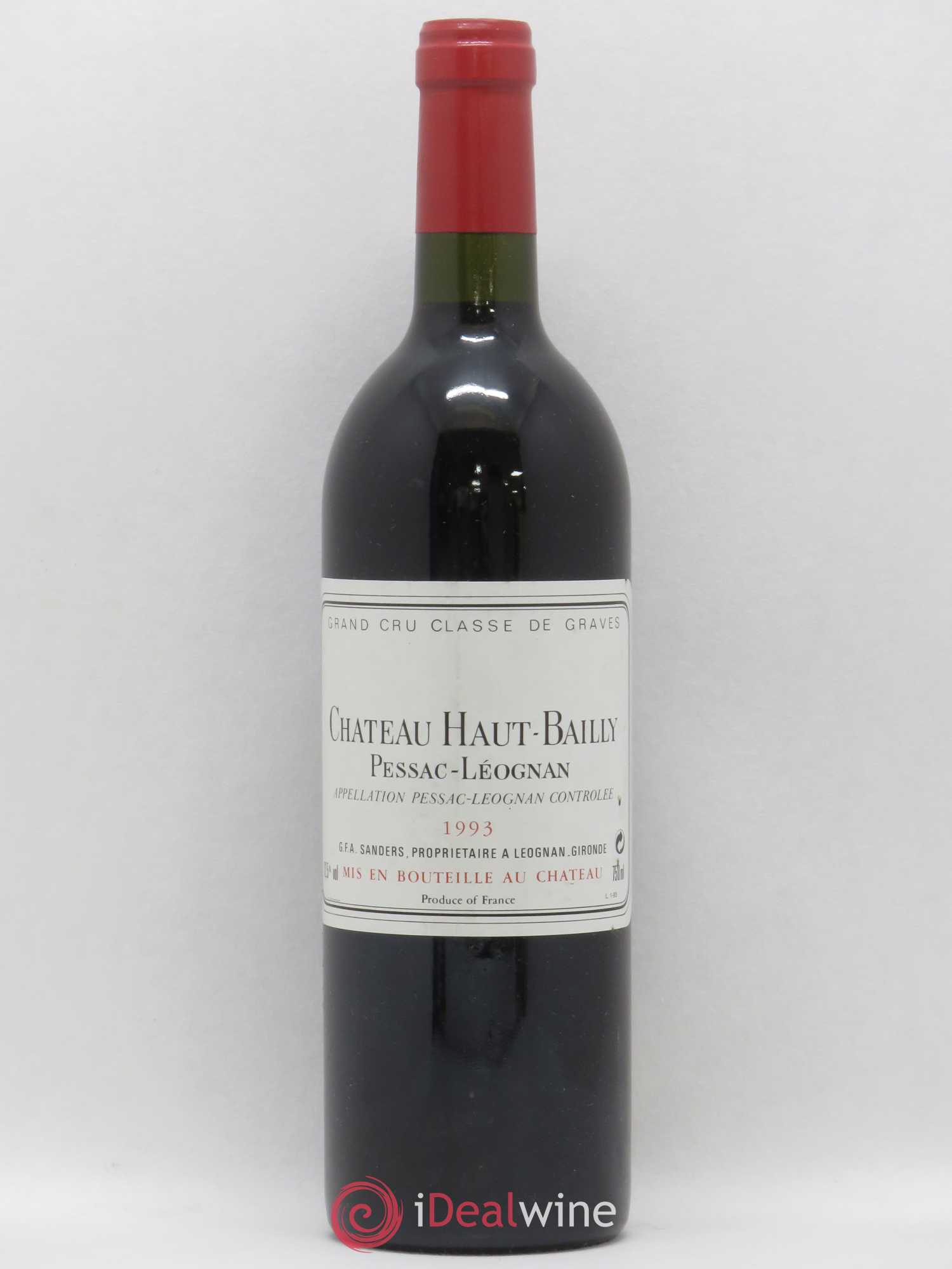 Château Haut-Bailly Cru Classé de Graves 1993 - Lot de 1 bouteille - 0