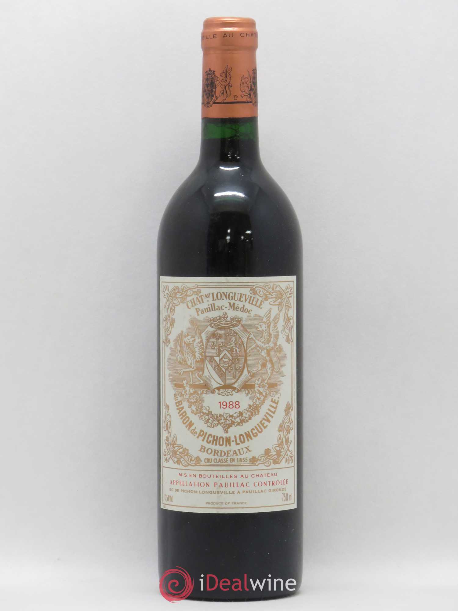 Pichon Longueville Baron 2ème Grand Cru Classé 1988 - Lot de 1 bouteille - 0