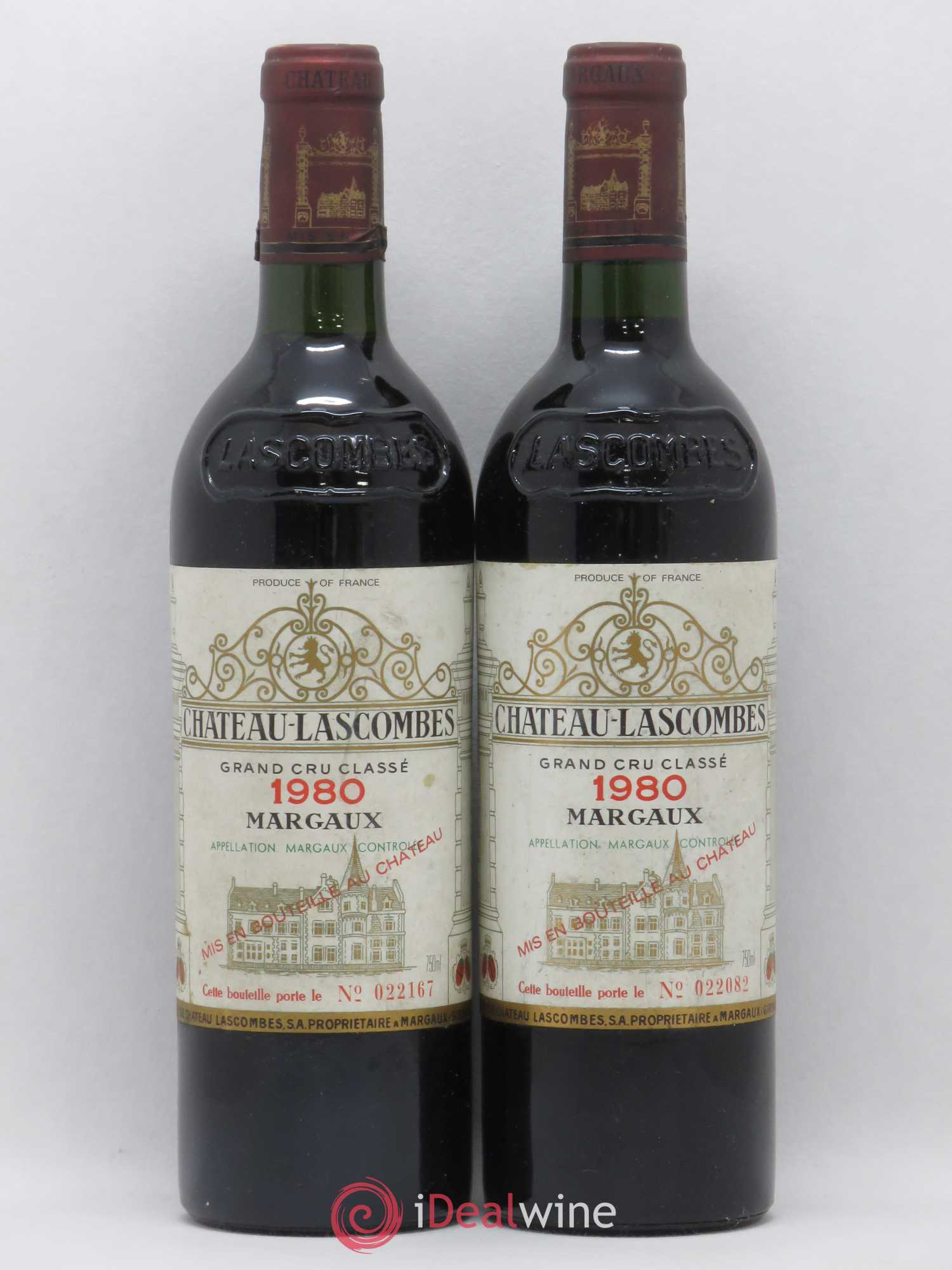 Château Lascombes 2ème Grand Cru Classé 1980 - Lot de 2 bouteilles - 0