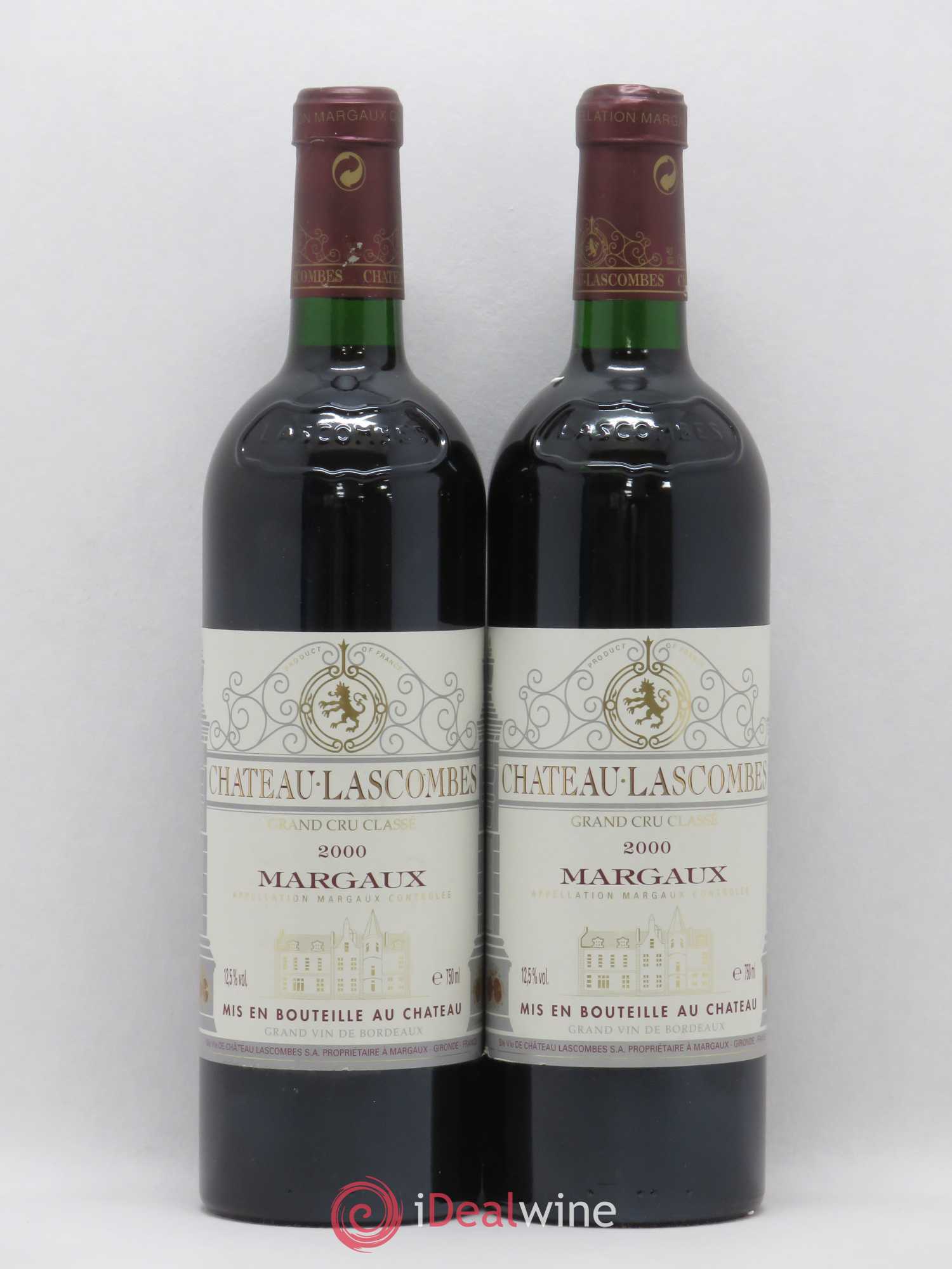Château Lascombes 2ème Grand Cru Classé 2000 - Lot de 2 bouteilles - 0