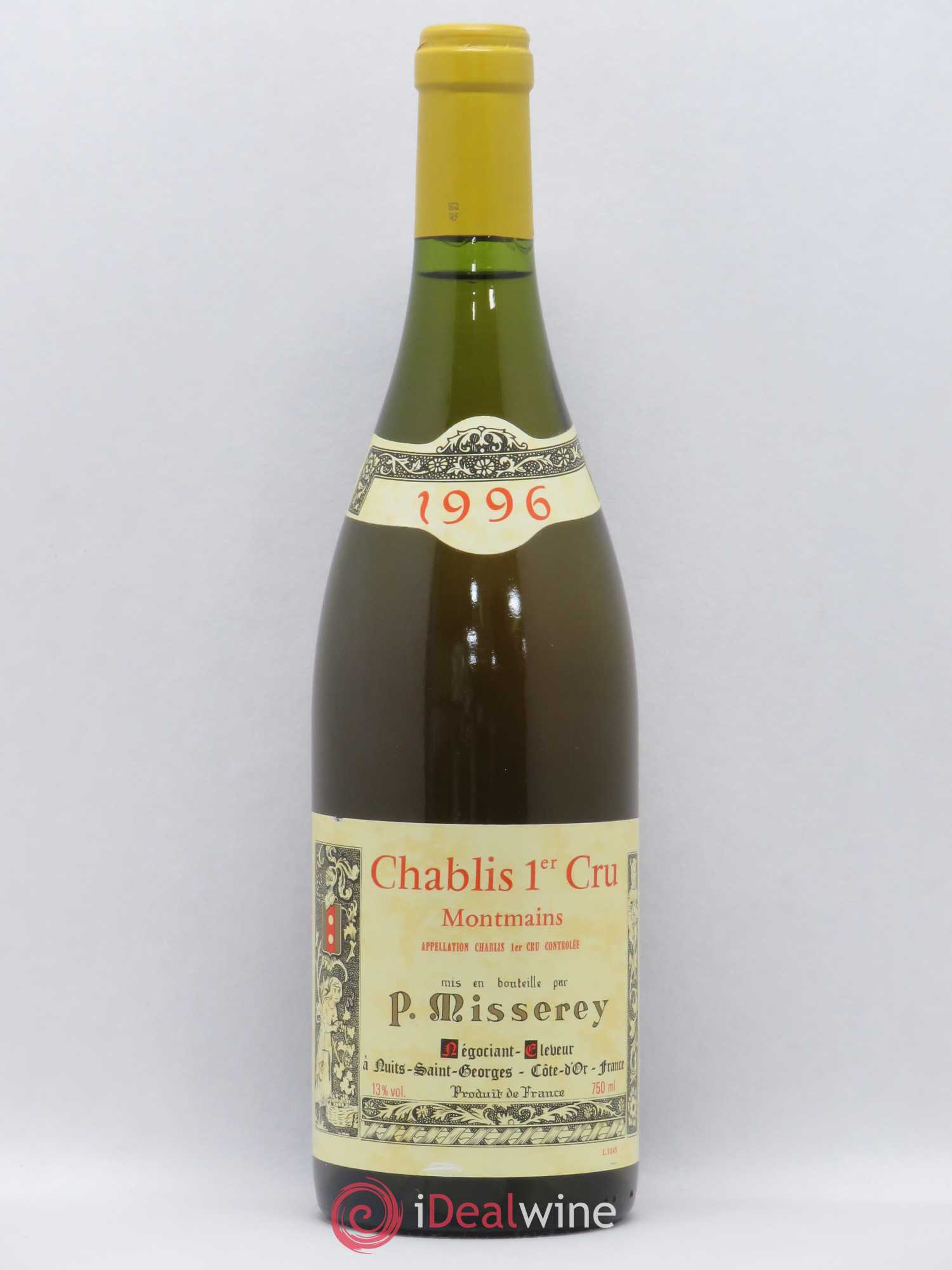 Chablis 1er Cru Montmains Domaine Misserey 1996 - Posten von 1 Flasche - 0
