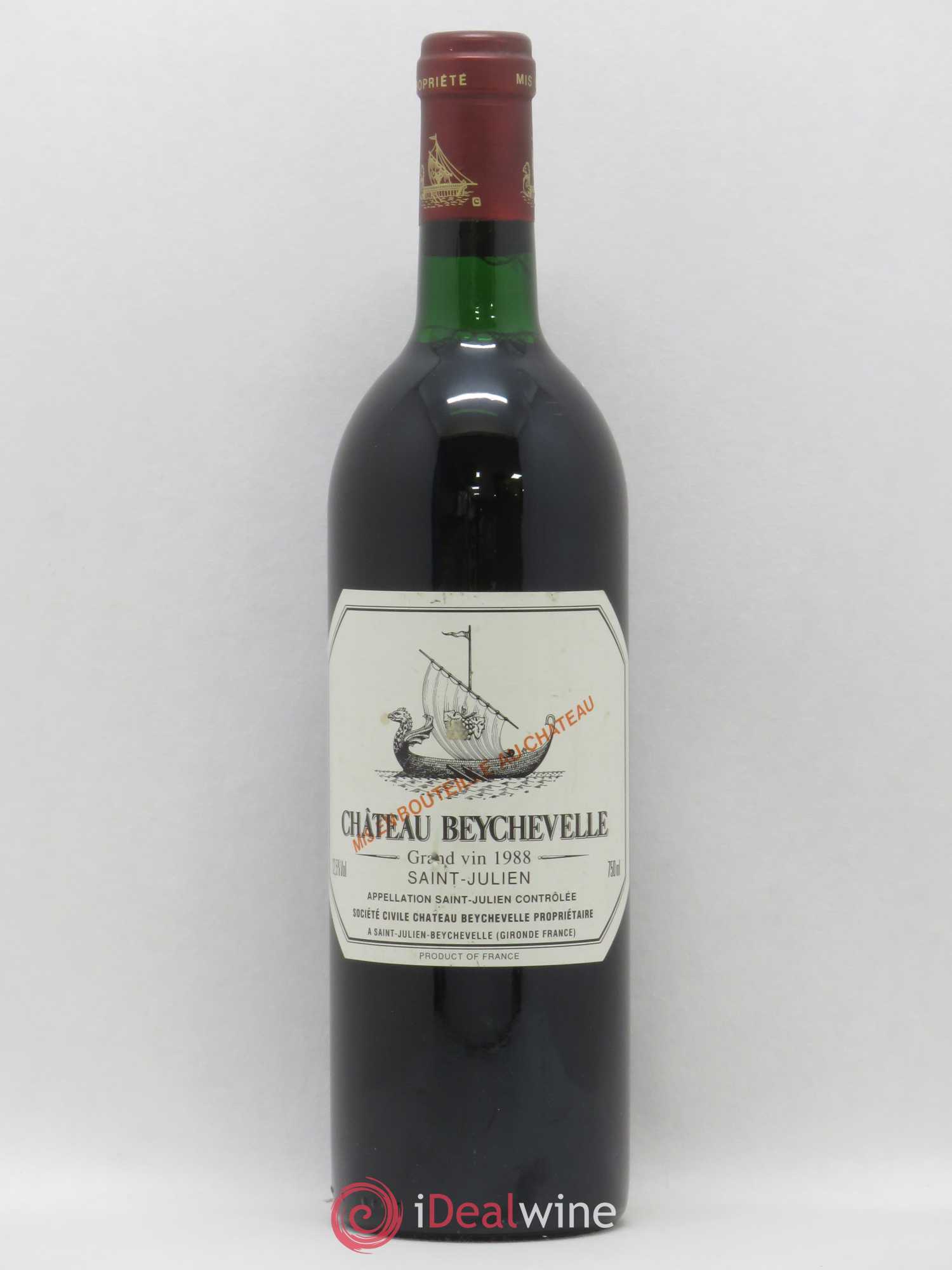 Château Beychevelle 4ème Grand Cru Classé 1988 - Lot de 1 bouteille - 0