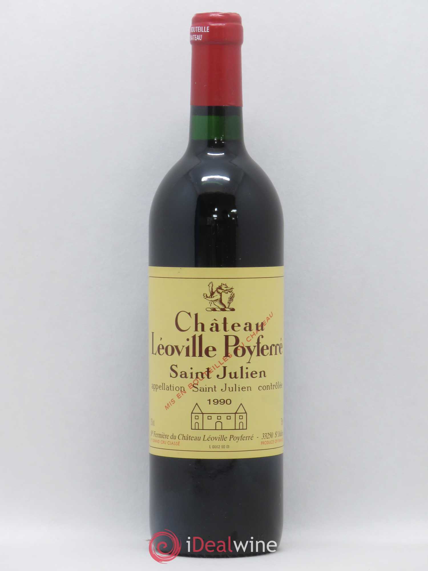 Château Léoville Poyferré 2ème Grand Cru Classé 1990 - Lot de 1 bouteille - 0