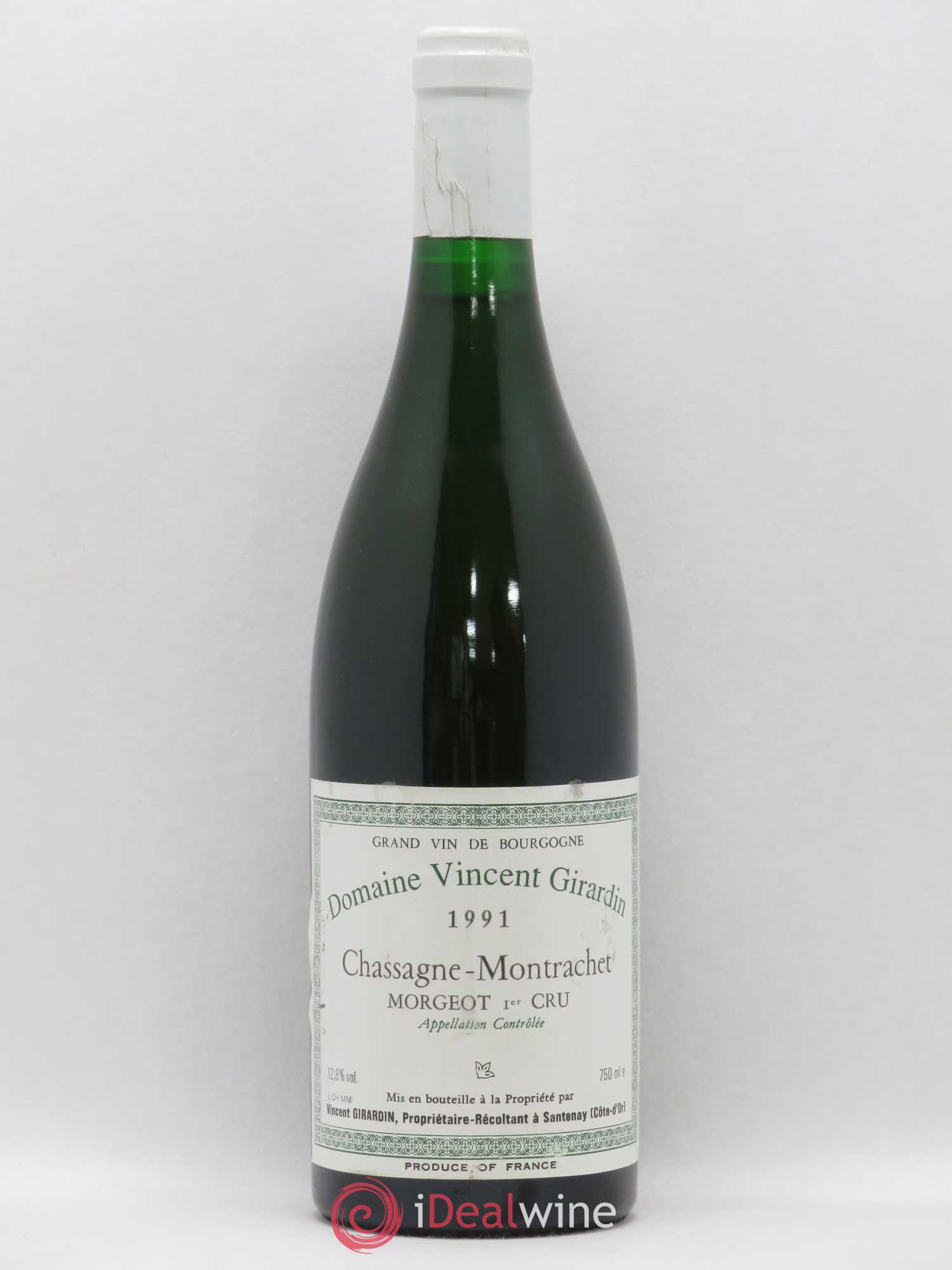 Chassagne-Montrachet 1er Cru Morgeot Vincent Girardin (Domaine) 1991 - Lot de 1 bouteille - 0