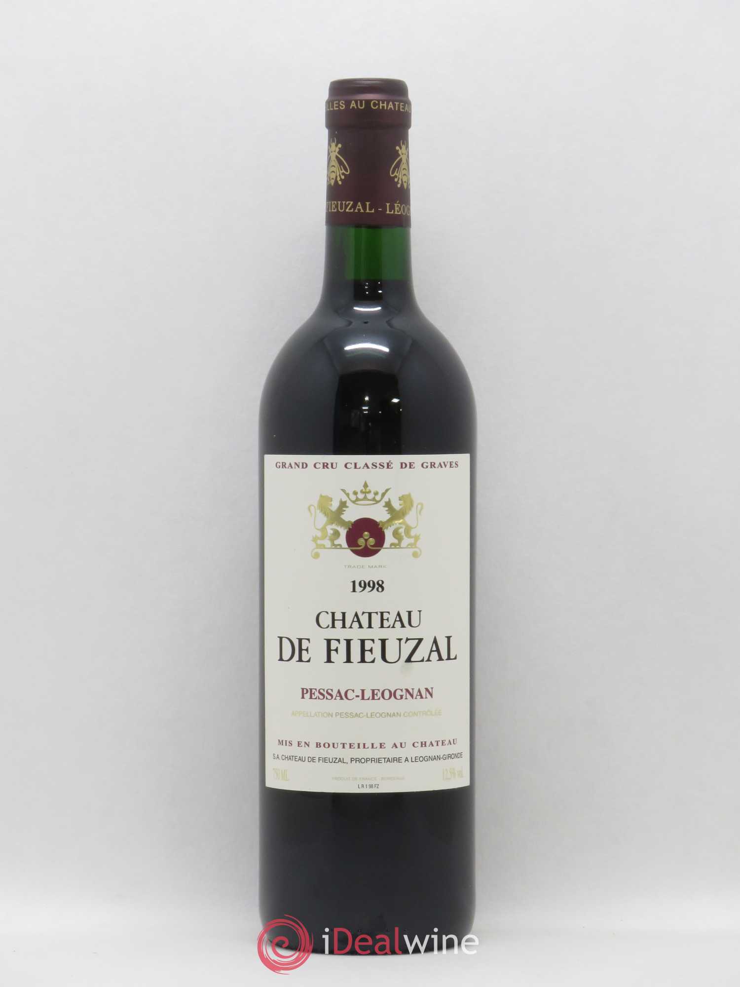 Château de Fieuzal Cru Classé de Graves 1998 - Lot de 1 bouteille - 0