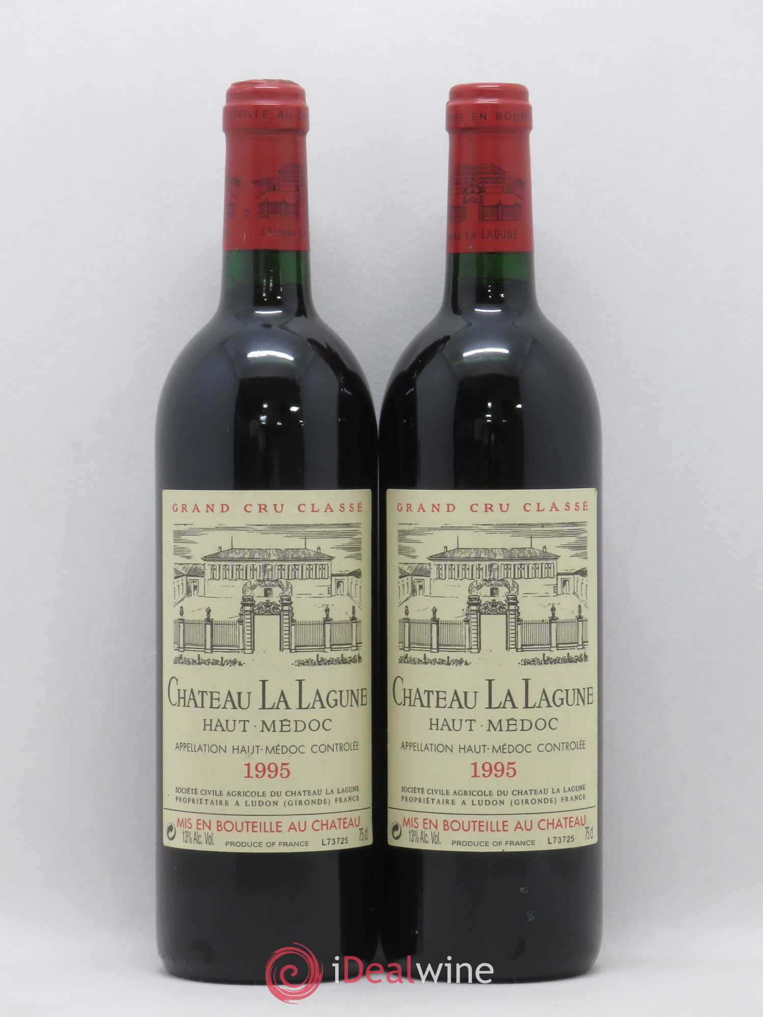 Château la Lagune 3ème Grand Cru Classé 1995 - Lot de 2 bouteilles - 0