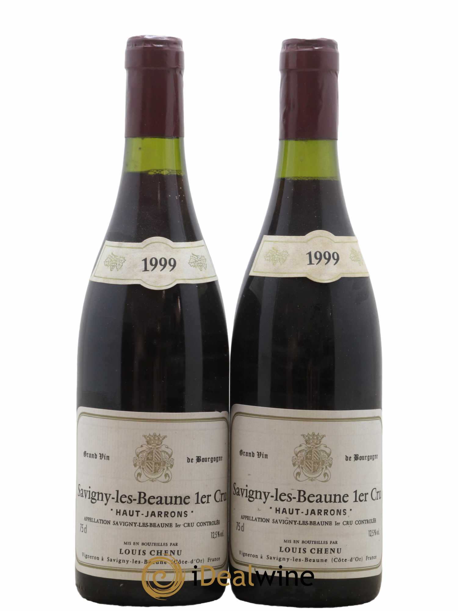 Savigny-lès-Beaune 1er Cru Haut Jarrons Domaine Louis Chenu 1999 - Lot de 2 bouteilles - 0