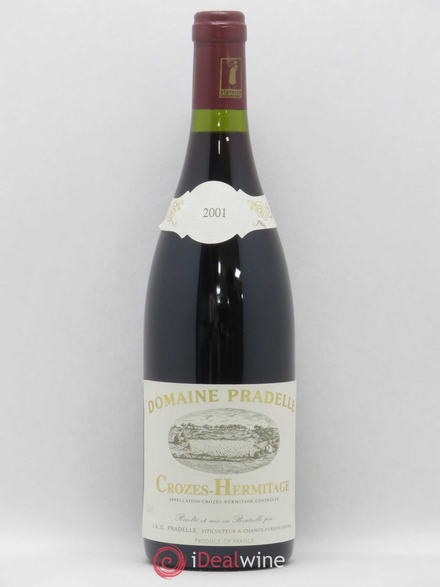 Crozes-Hermitage Domaine Pradelle 2001 - Posten von 1 Flasche - 0