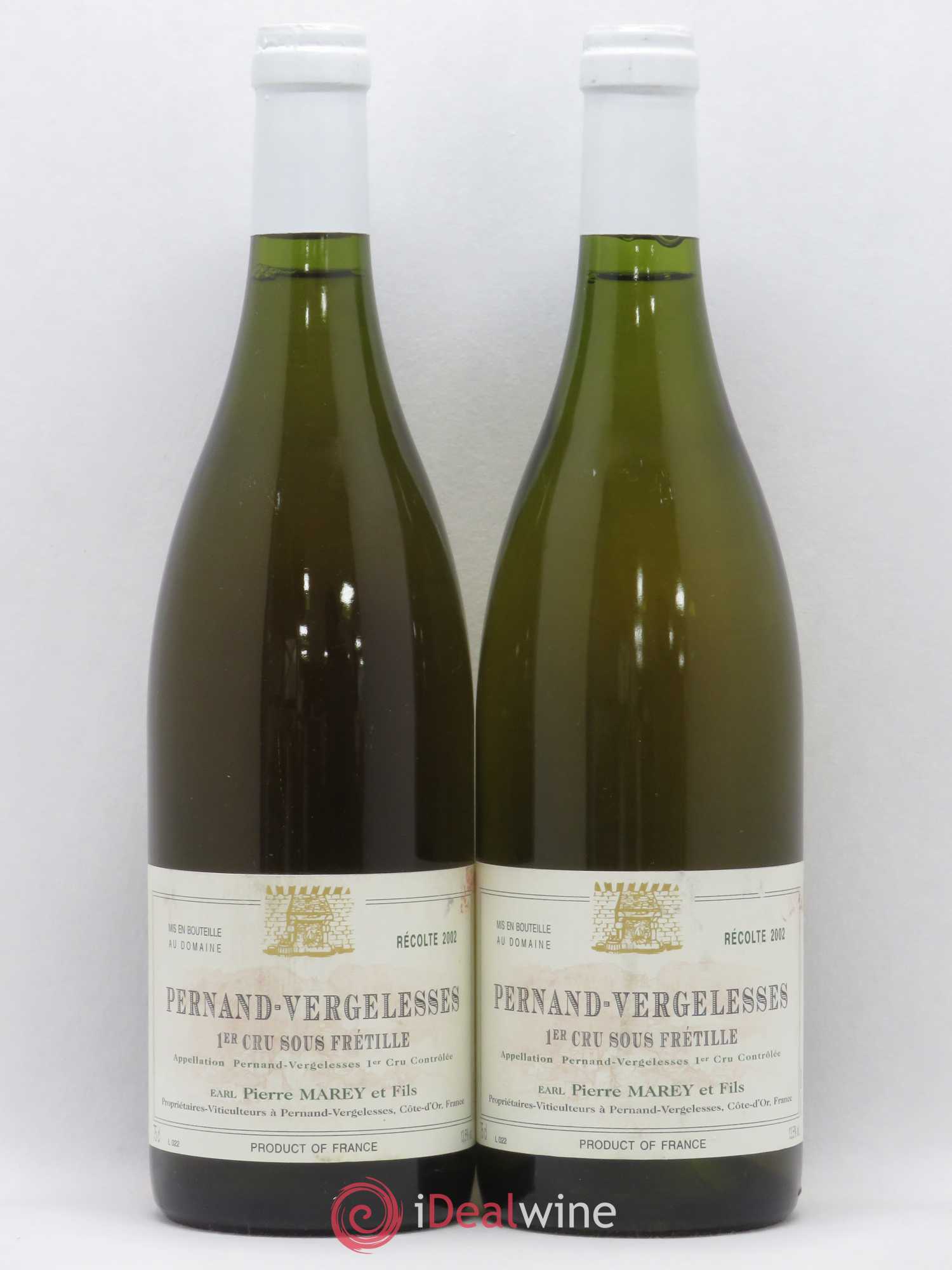 Pernand-Vergelesses 1er Cru Sous Fretille Domaine Pierre Marey 2002 - Posten von 2 Flaschen - 0