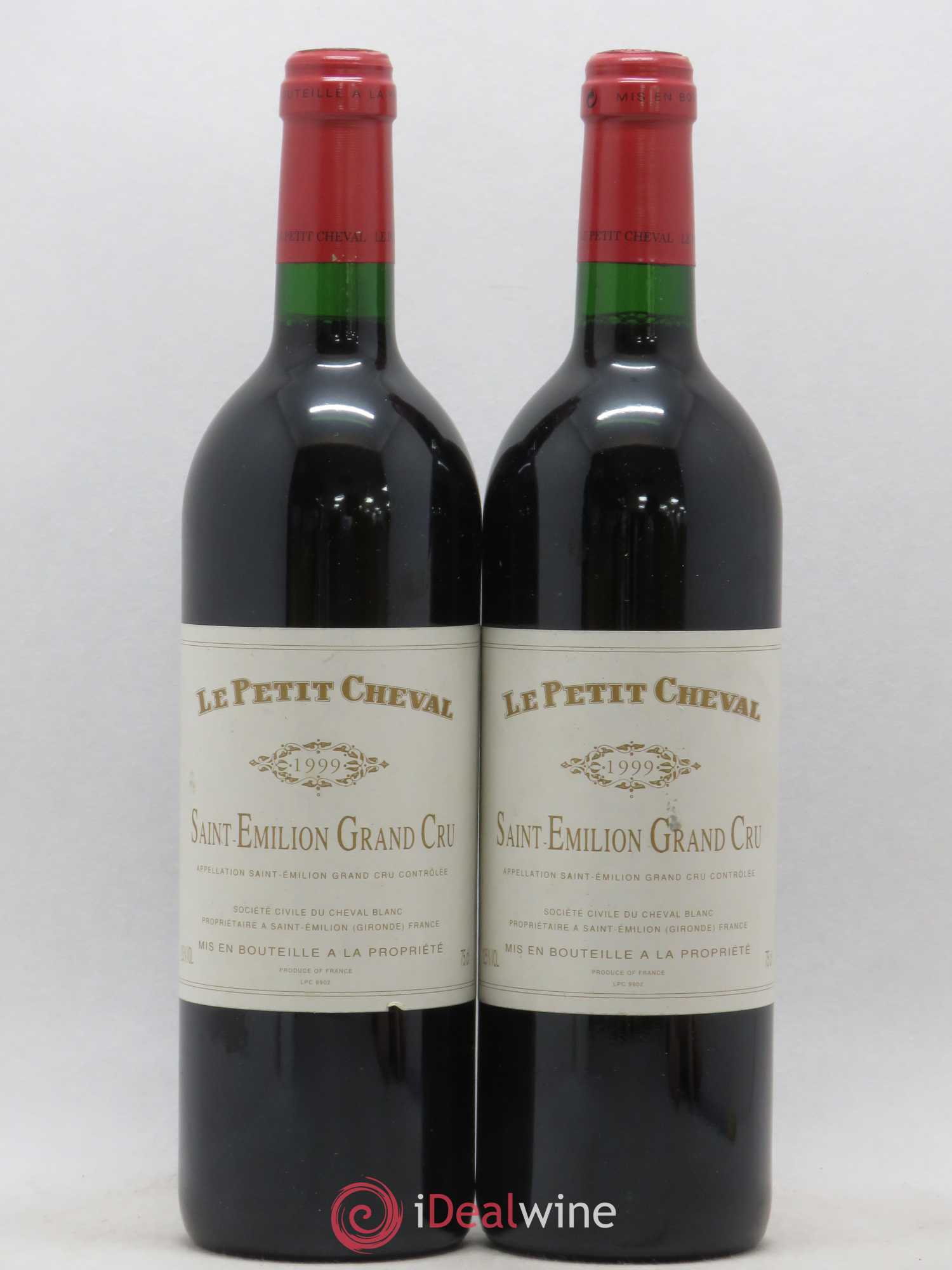 Le Petit Cheval Second Vin 1999 - Lot de 2 bouteilles - 0