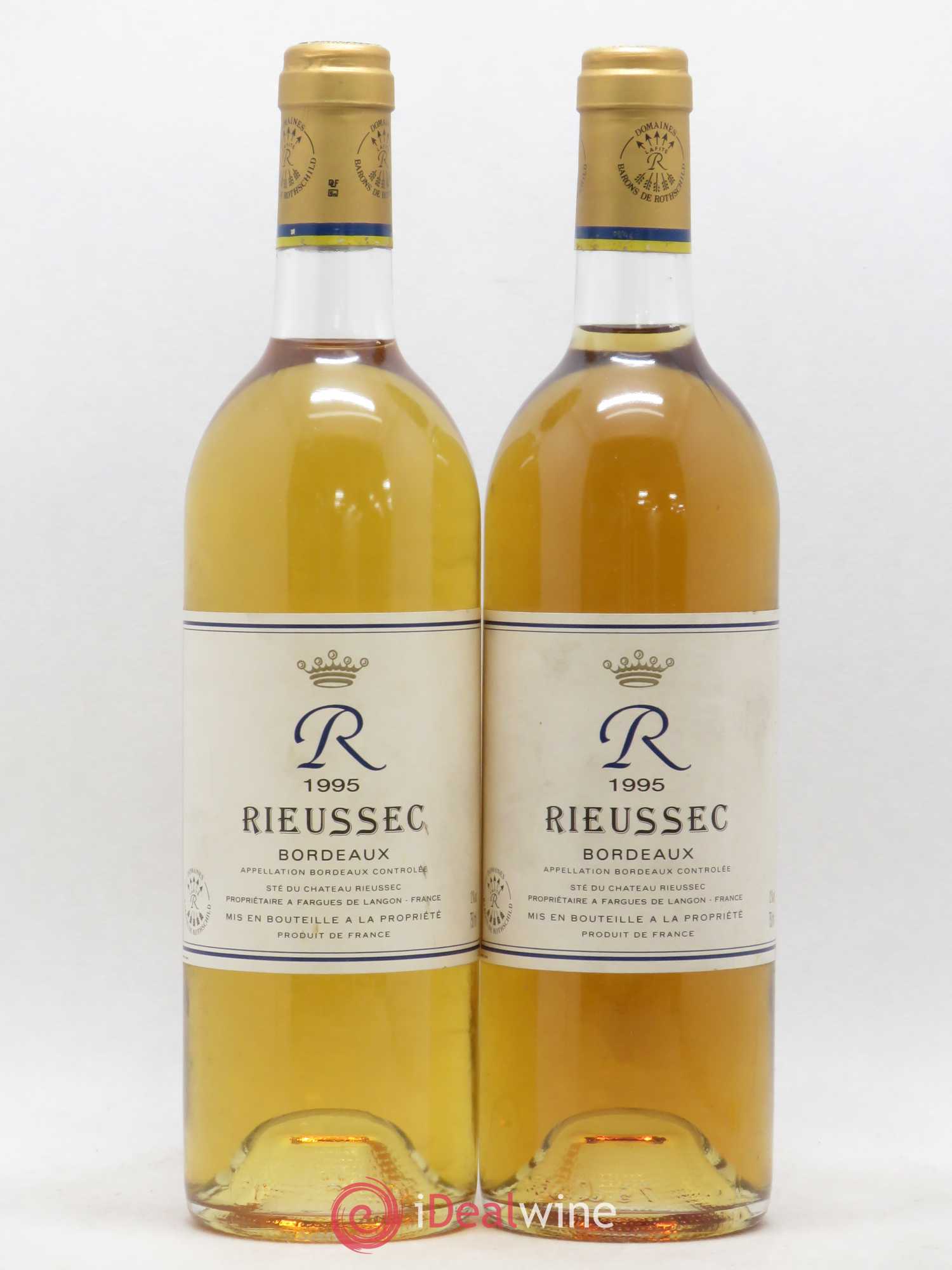 R de Rieussec 1995 - Lot of 2 bottles - 0
