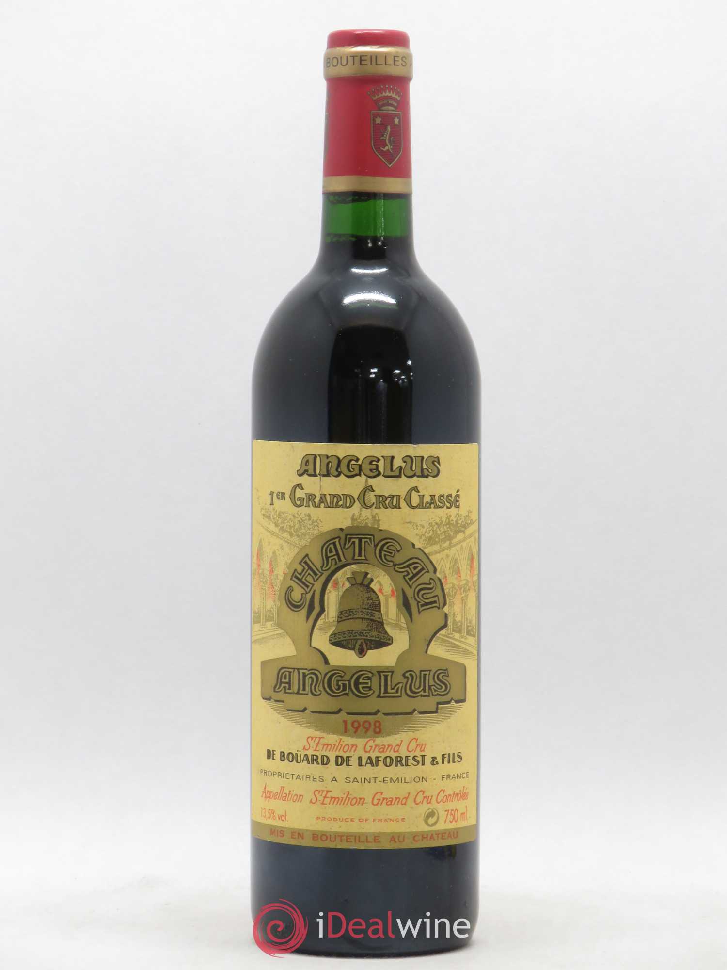 Château Angélus 1er Grand Cru Classé A 1998 - Lot de 1 bouteille - 0