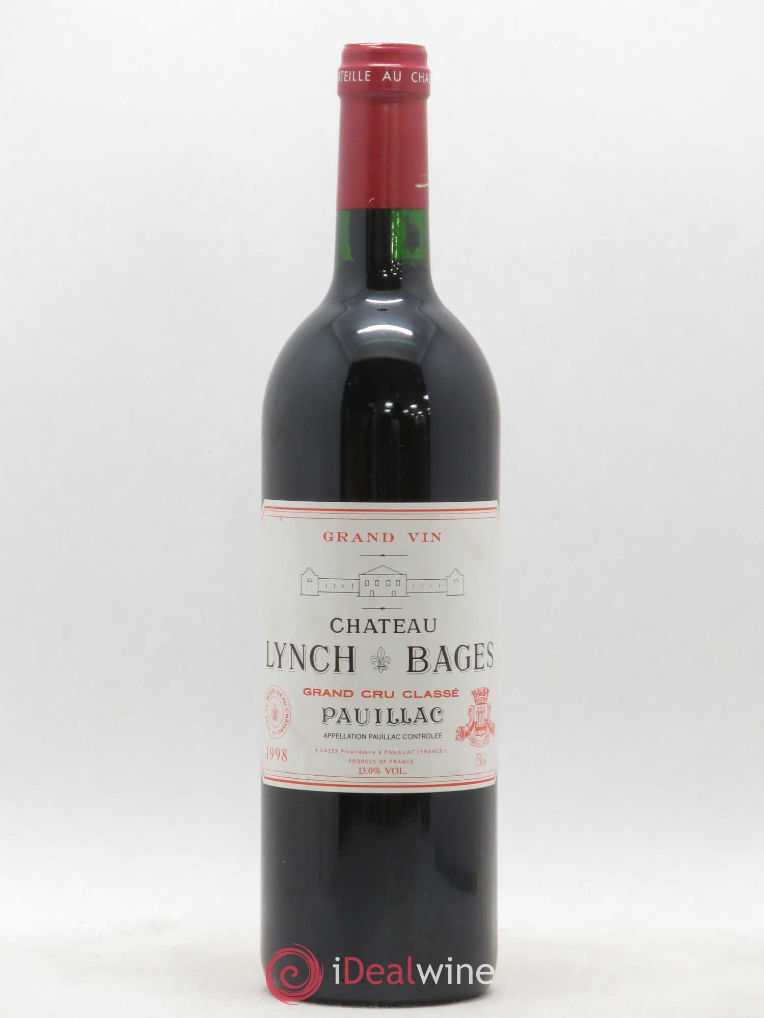 Château Lynch Bages 5ème Grand Cru Classé 1998 - Lot de 1 bouteille - 0