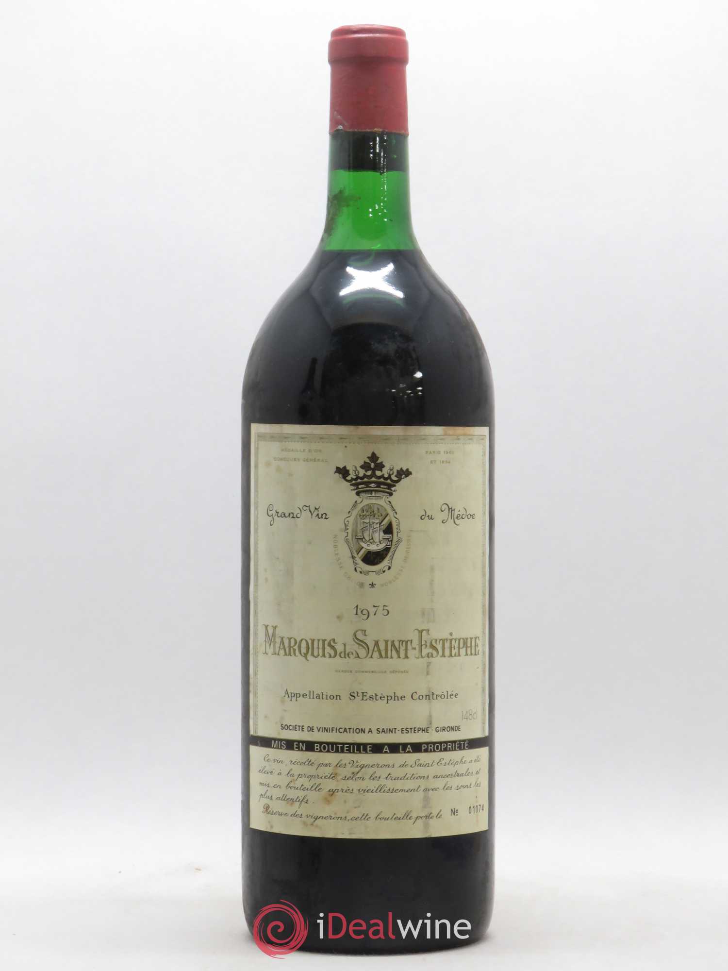 Marquis de Saint Estèphe (sans prix de réserve) 1975 - Lot de 1 magnum - 0