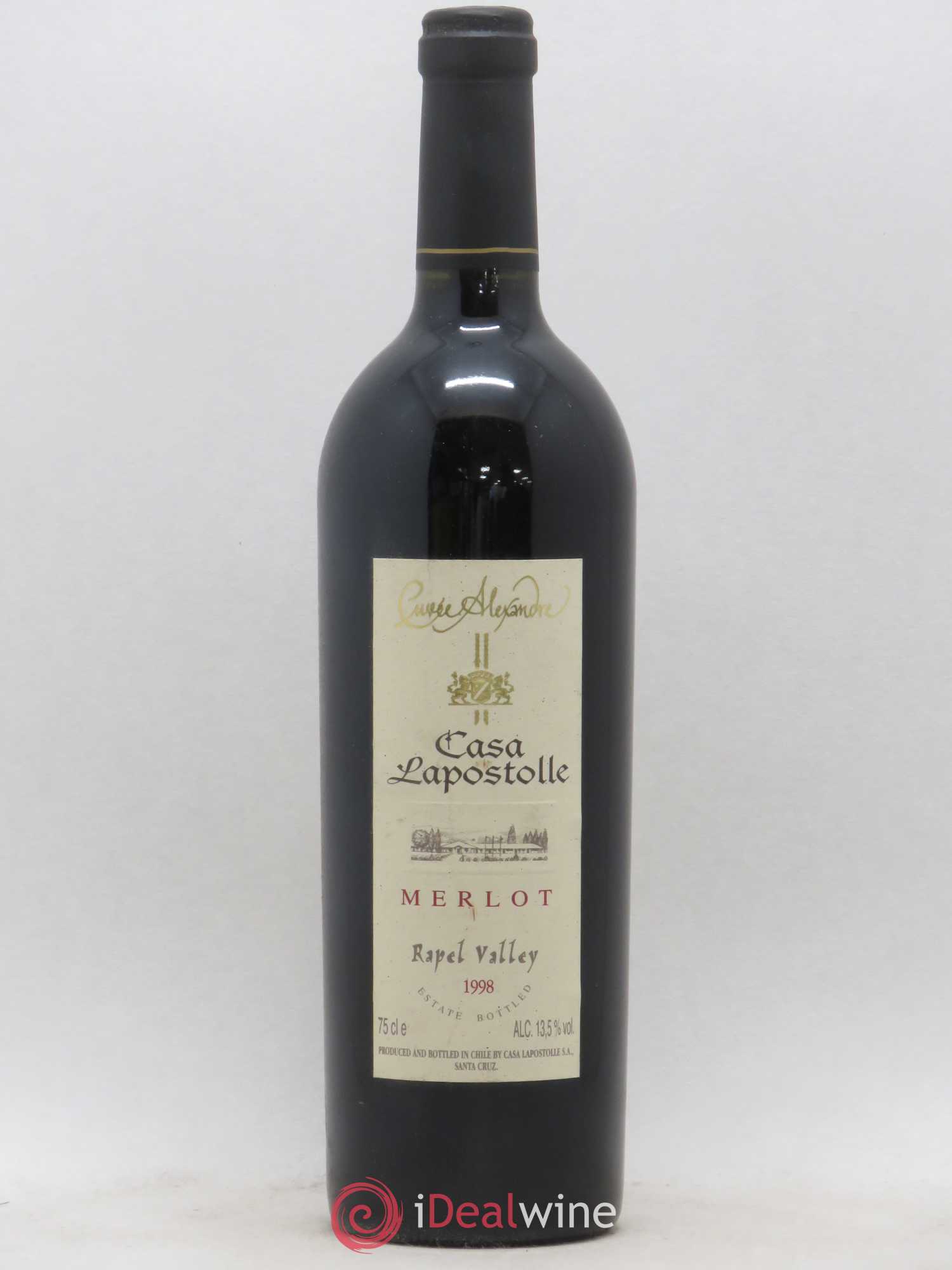 Chili Casa Lapostolle Cuvée Alexandre Merlot 1998 - Posten von 1 Flasche - 0