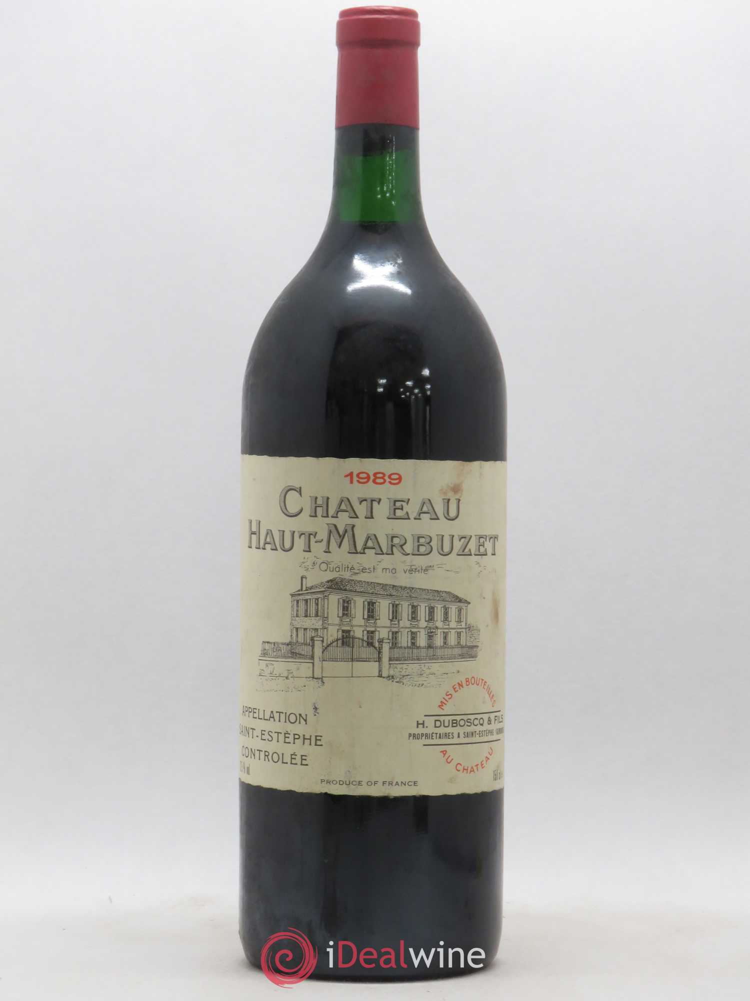 Château Haut Marbuzet 1989 - Lot de 1 magnum - 0