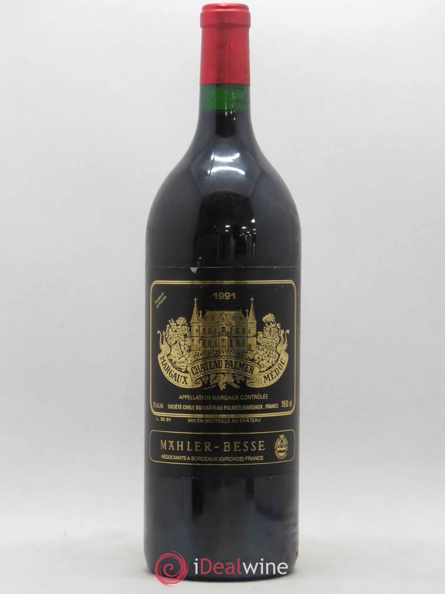 Château Palmer 3ème Grand Cru Classé 1991 - Lot de 1 magnum - 0