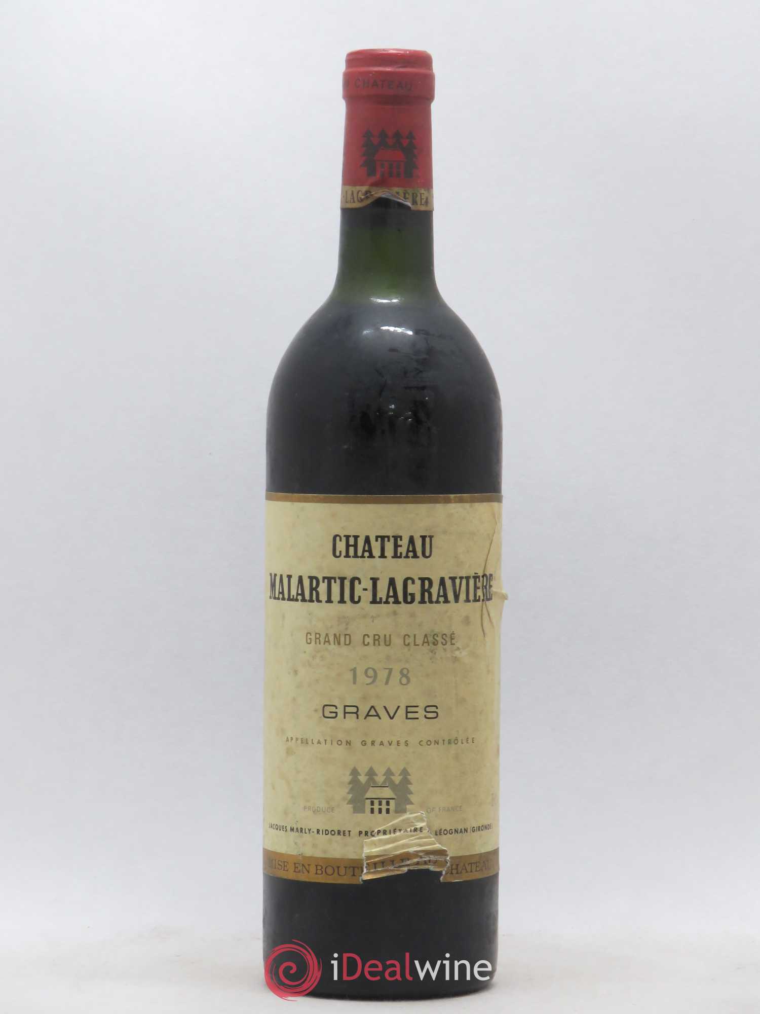 Château Malartic-Lagravière Cru Classé de Graves 1978 - Lot de 1 bouteille - 0