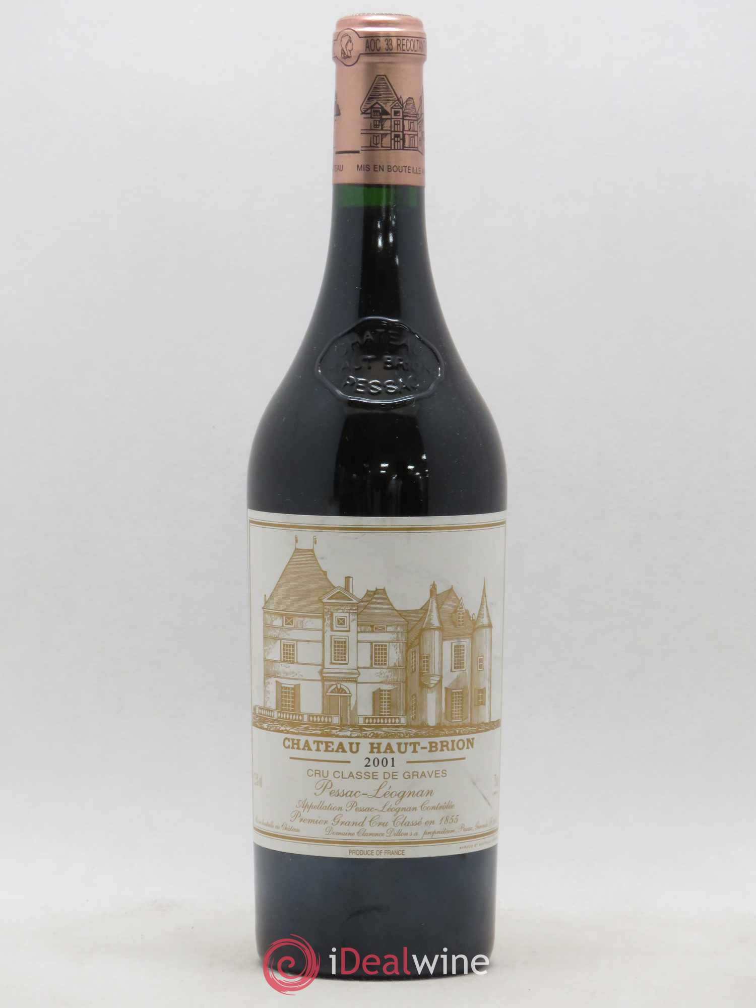 Château Haut Brion 1er Grand Cru Classé 2001 - Lot de 1 bouteille - 0
