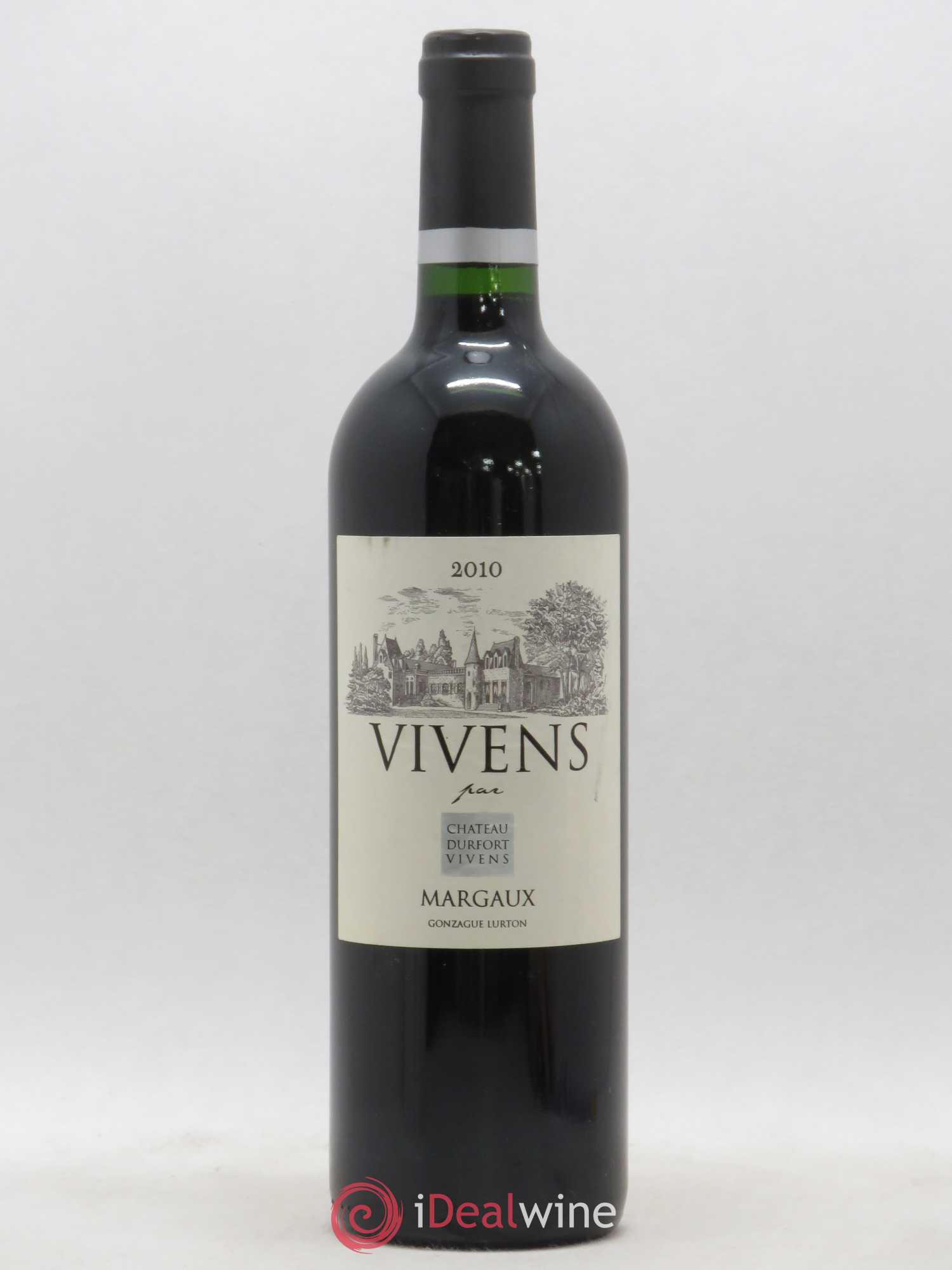 Bordeaux Margaux Vivens par Chateau Durfort Vivens 2010 - Posten von 1 Flasche - 0