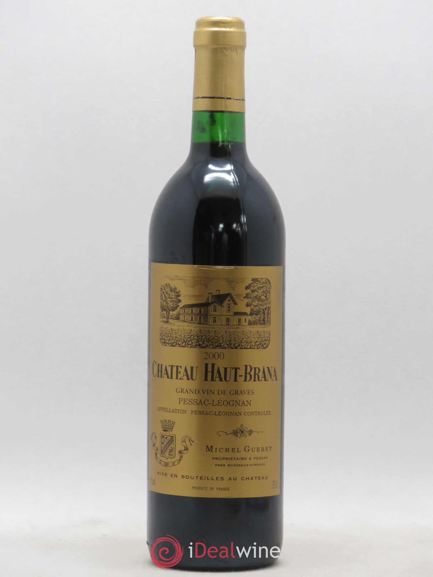 Pessac-Léognan Château Haut Brana 2000 - Lot de 1 bouteille - 0