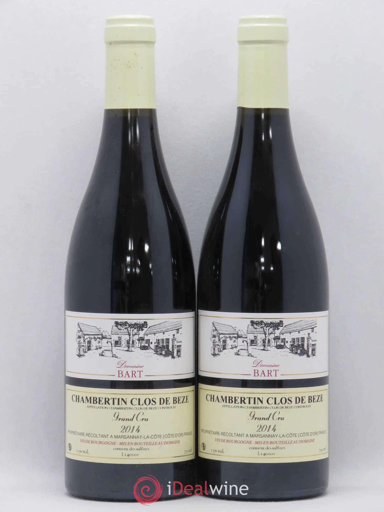 Chambertin Clos de Bèze Grand Cru Bart (Domaine) 2014 - Lot de 2 bouteilles - 0