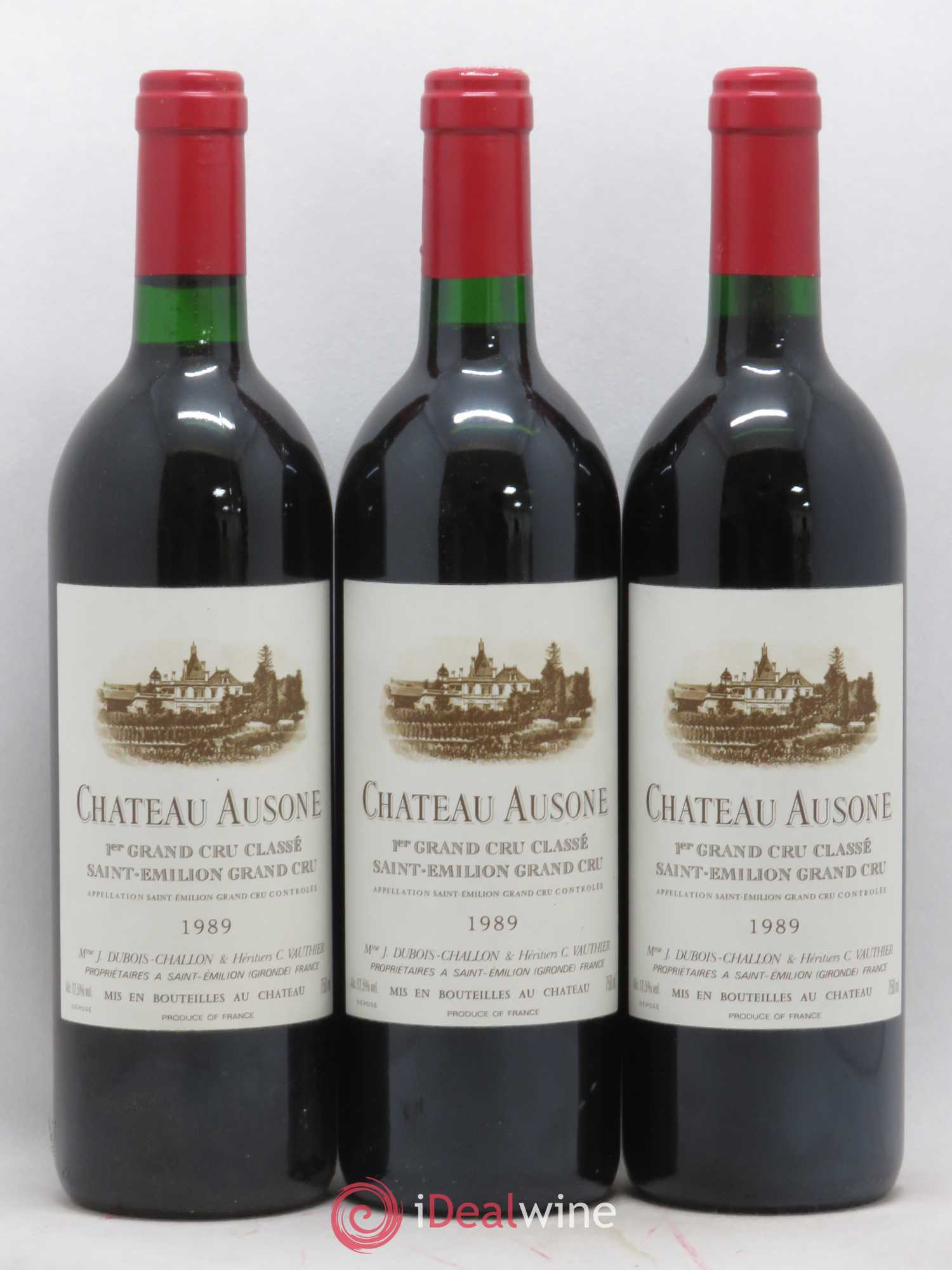 Château Ausone 1er Grand Cru Classé A 1989 - Lot de 6 bouteilles - 1