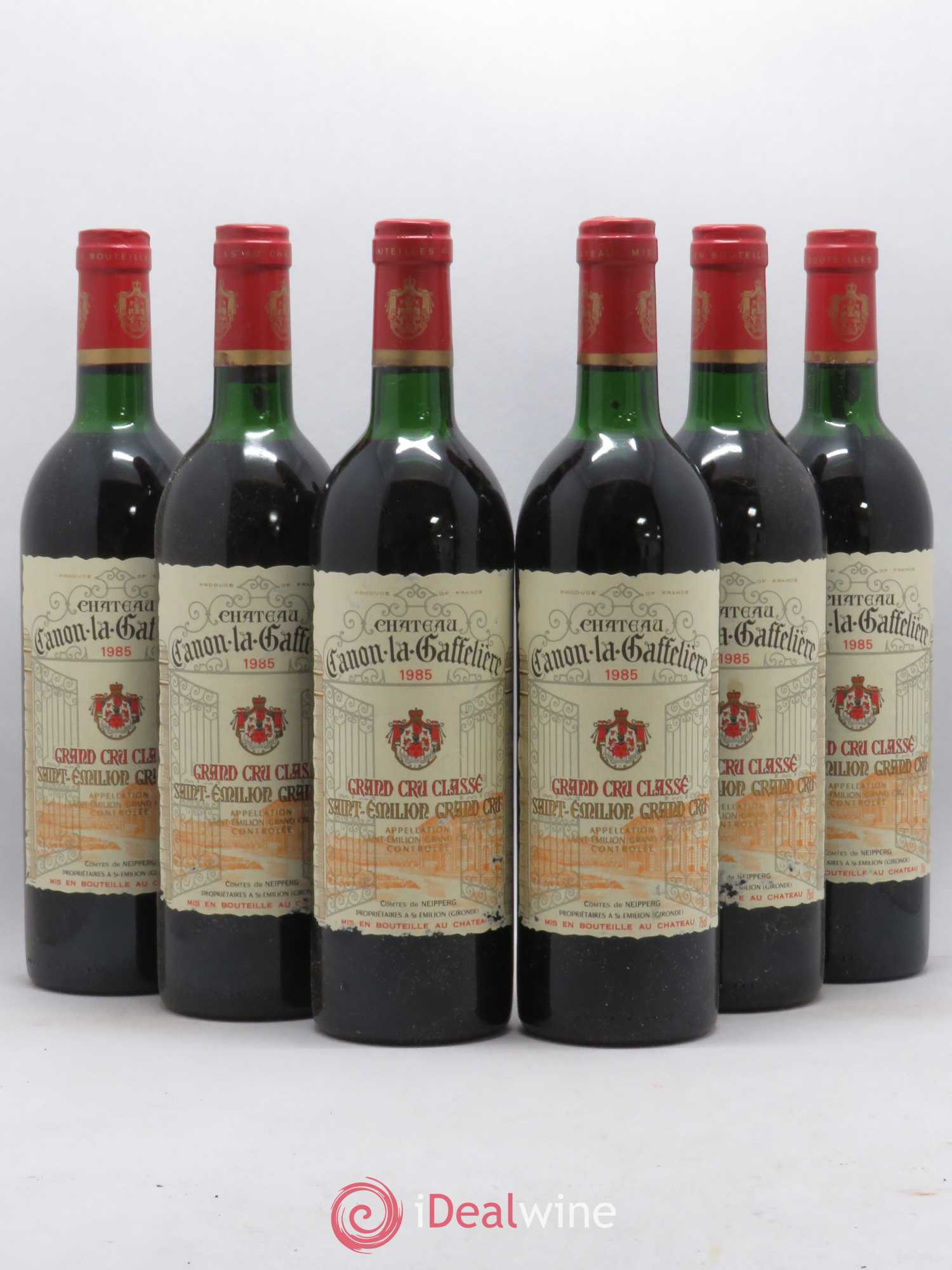 Château Canon la Gaffelière 1er Grand Cru Classé B 1985 - Lot de 6 bouteilles - 0