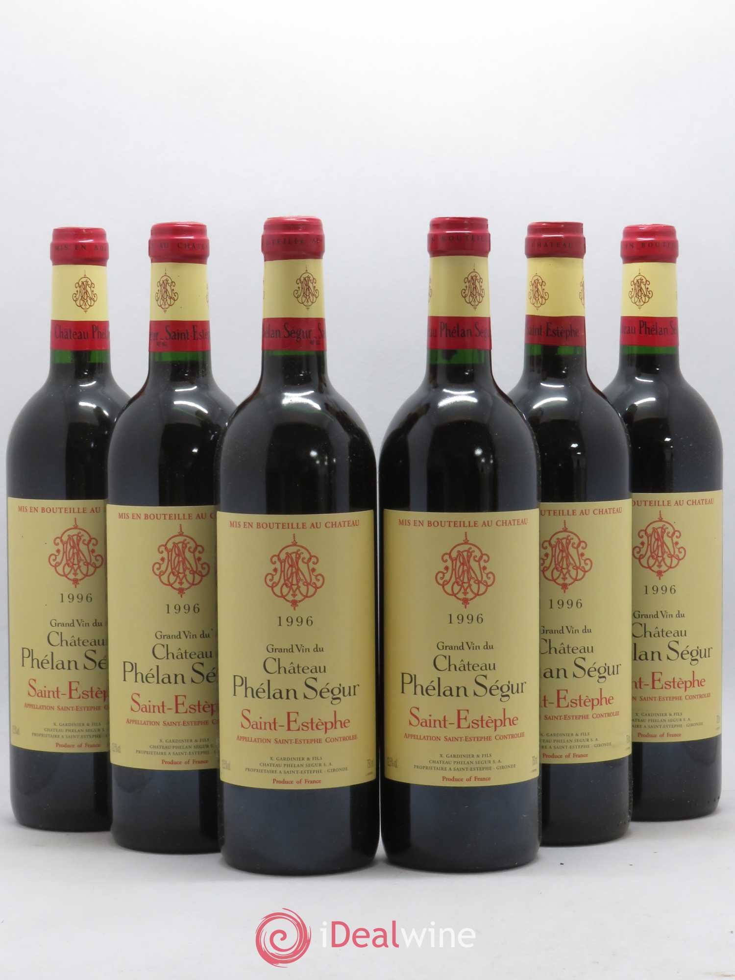 Château Phélan Ségur 1996 - Lot de 6 bouteilles - 0