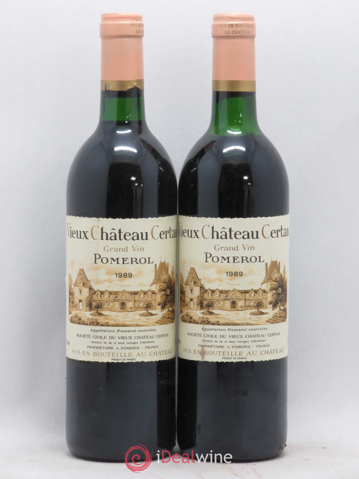 Vieux Château Certan 1989 - Lot de 2 bouteilles - 0