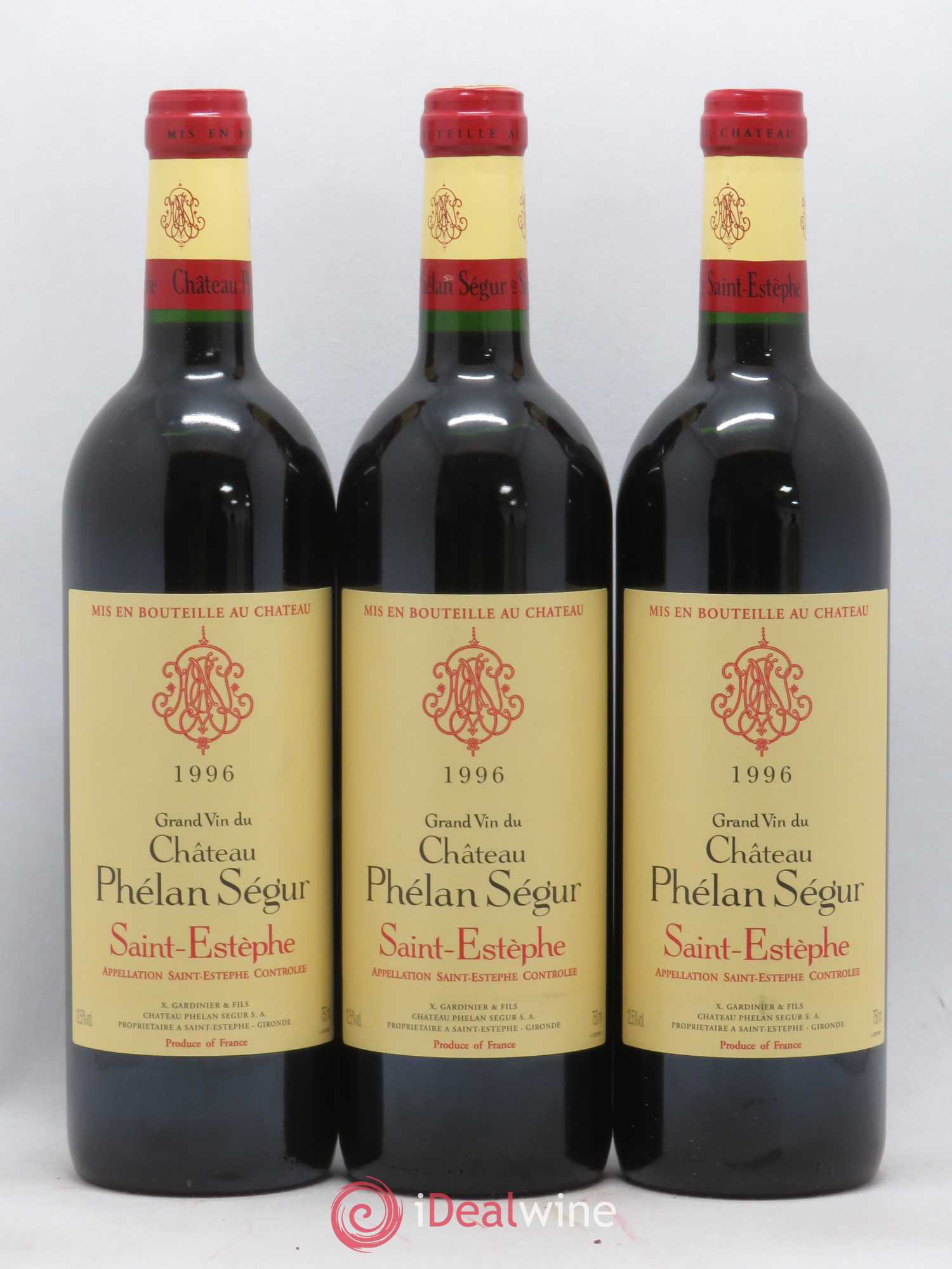 Château Phélan Ségur 1996 - Lot de 12 bouteilles - 1