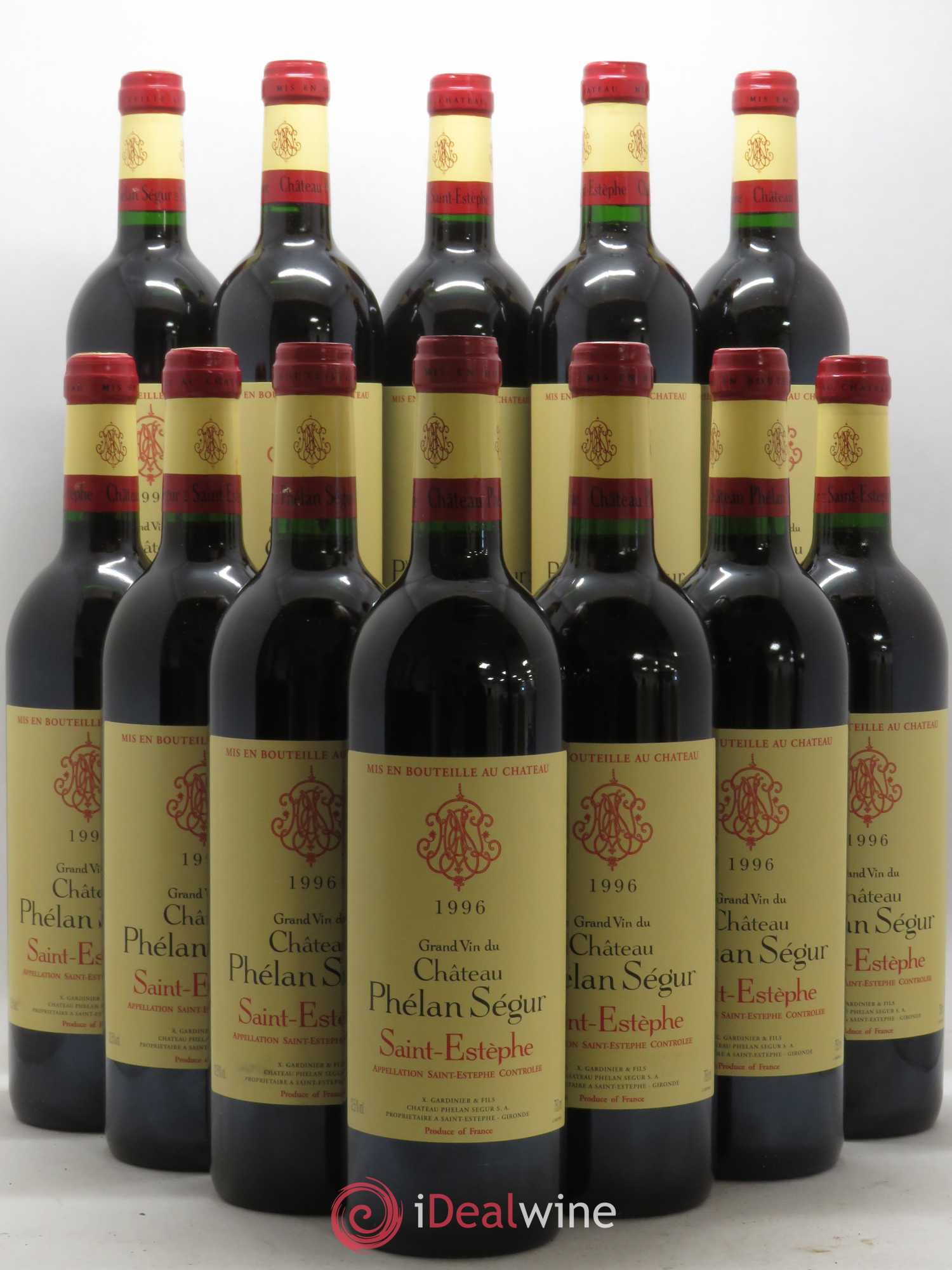 Château Phélan Ségur 1996 - Lot de 12 bouteilles - 0