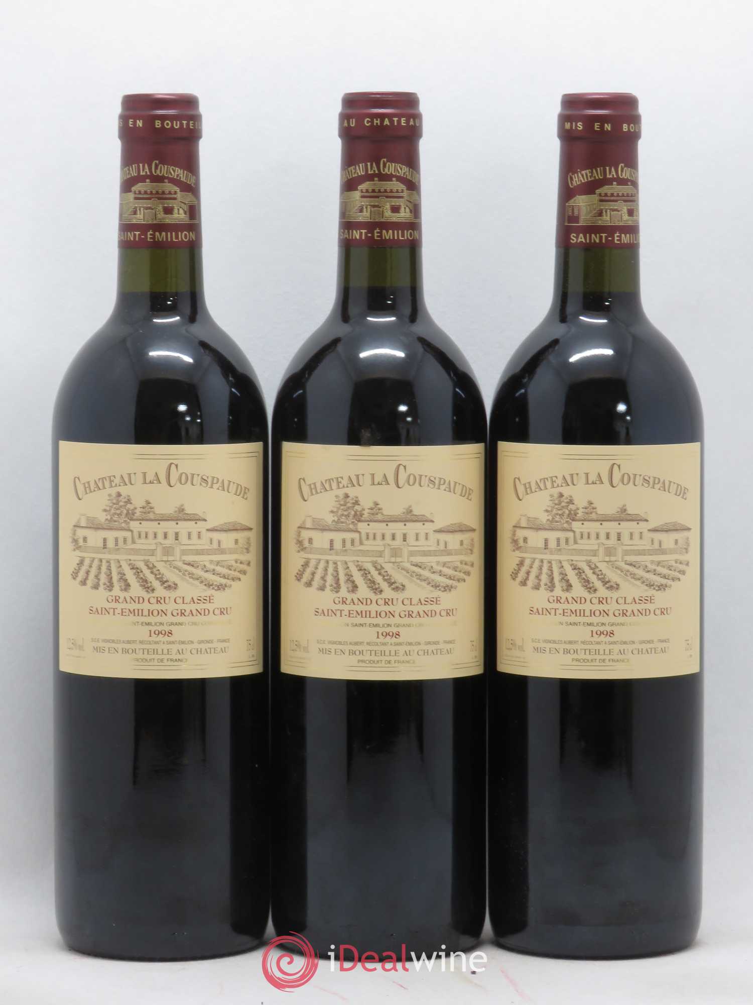 Château la Couspaude Grand Cru Classé 1998 - Lot de 12 bouteilles - 2