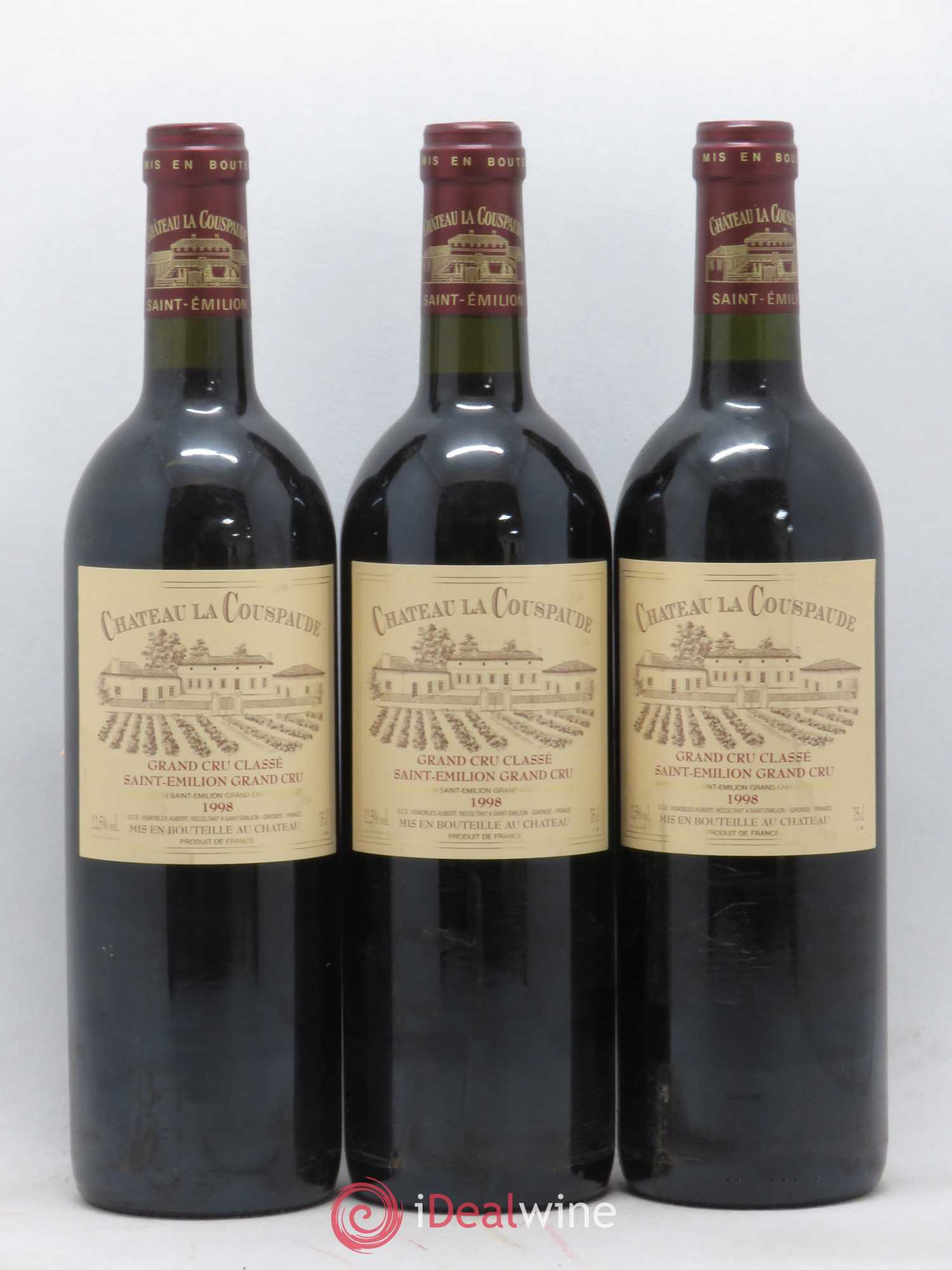 Château la Couspaude Grand Cru Classé 1998 - Lot de 12 bouteilles - 3