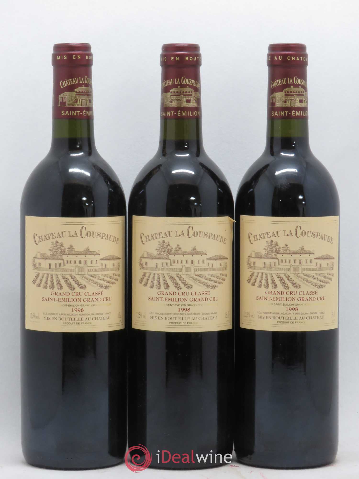 Château la Couspaude Grand Cru Classé 1998 - Lot de 12 bouteilles - 2