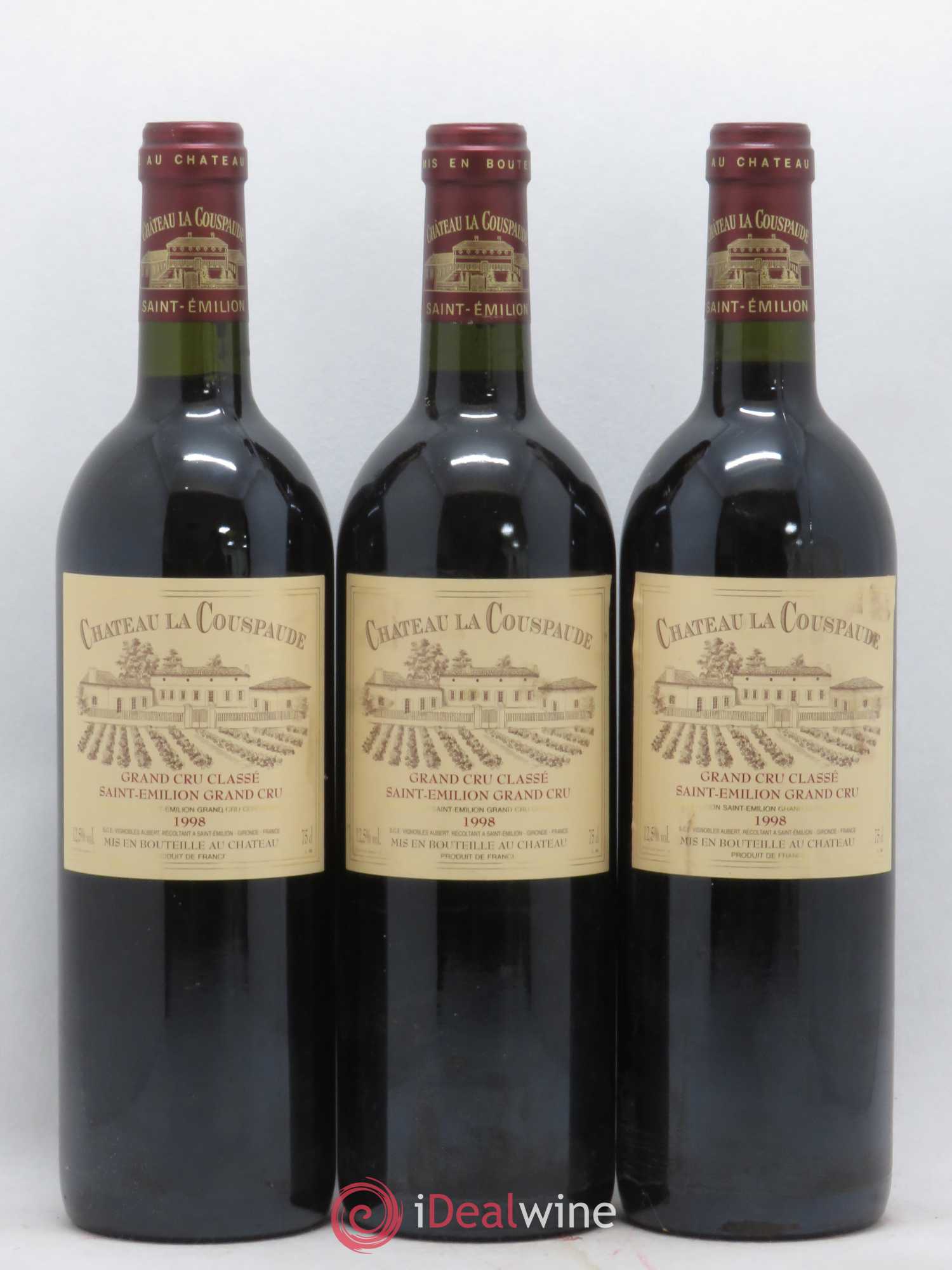 Château la Couspaude Grand Cru Classé 1998 - Lot de 12 bouteilles - 3