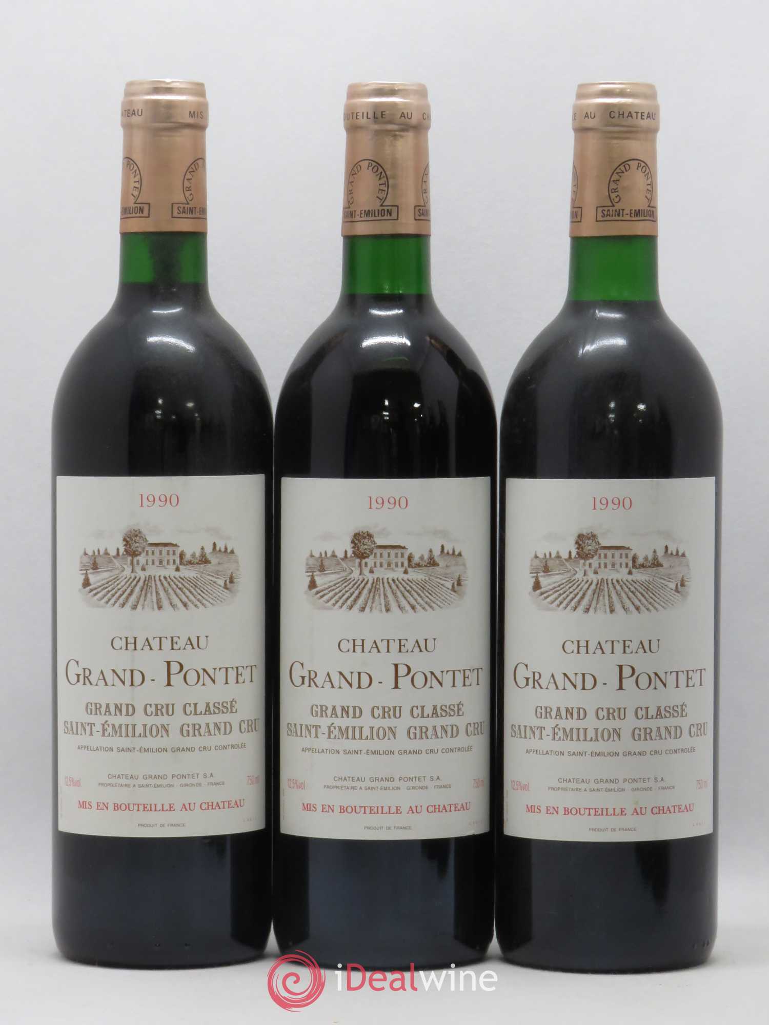 Château Grand Pontet Grand Cru Classé 1990 - Lot de 6 bouteilles - 1