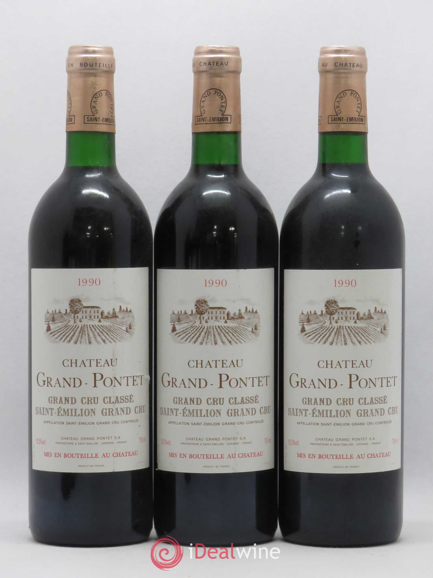 Château Grand Pontet Grand Cru Classé 1990 - Lot de 6 bouteilles - 2