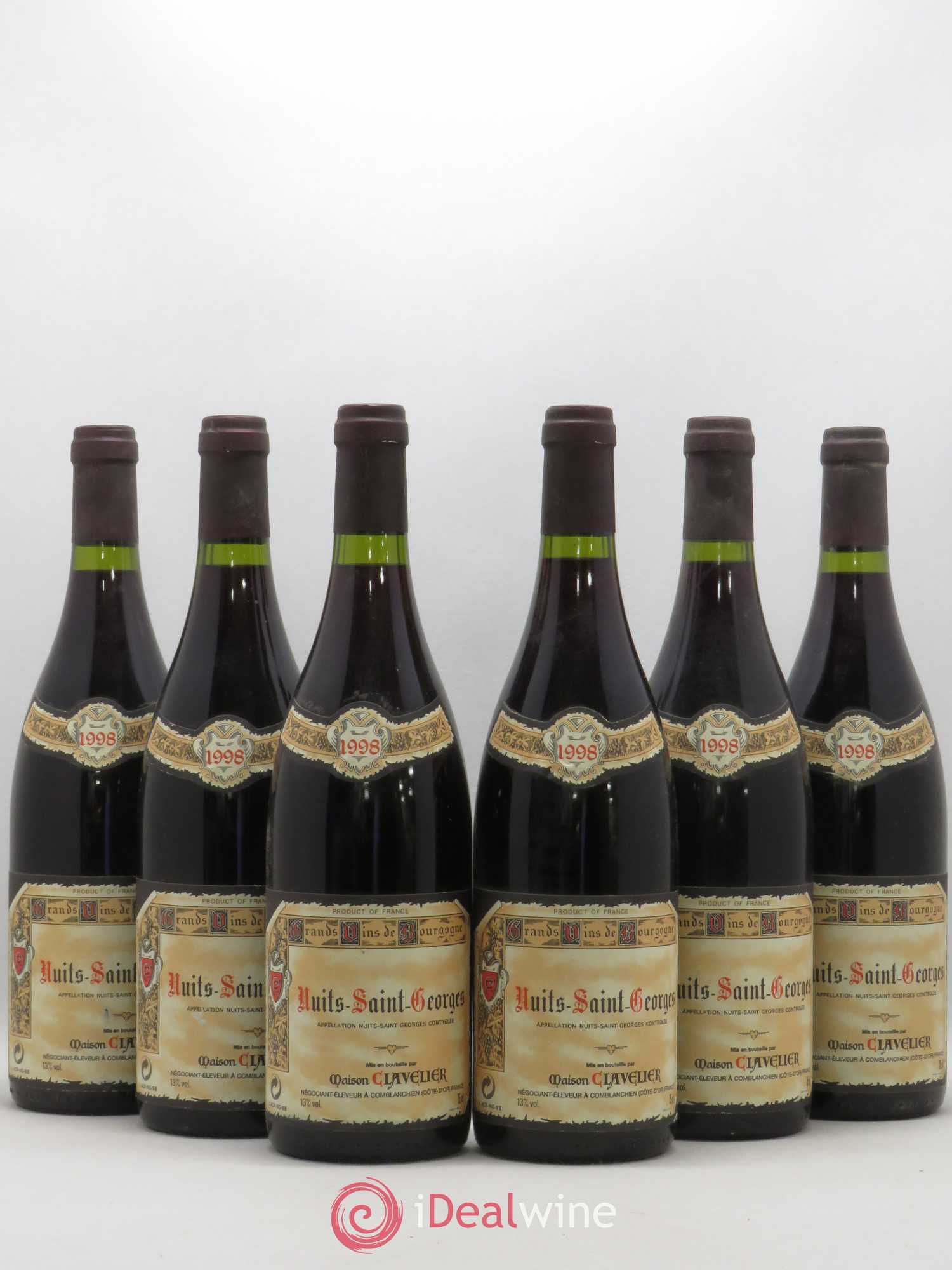 Nuits-Saint-Georges Maison Clavelier 1998 - Posten von 6 Flaschen - 0