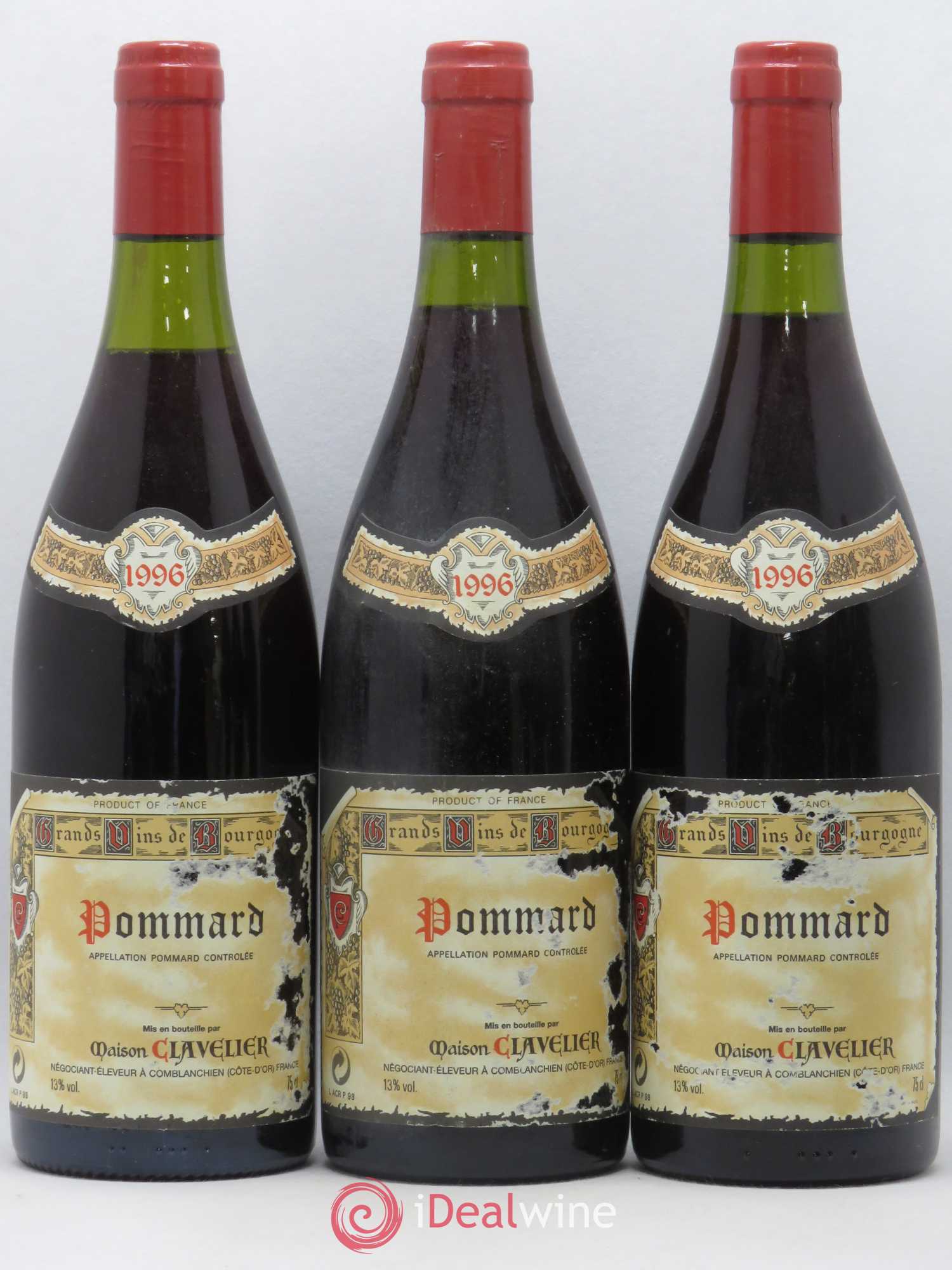 Pommard Maison Clavelier 1996 - Posten von 6 Flaschen - 1