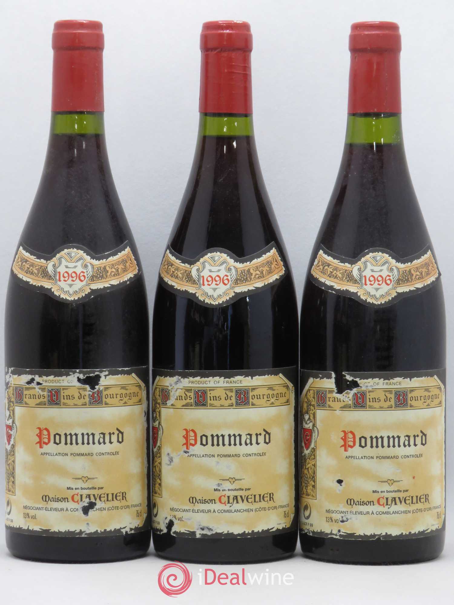 Pommard Maison Clavelier 1996 - Posten von 6 Flaschen - 2