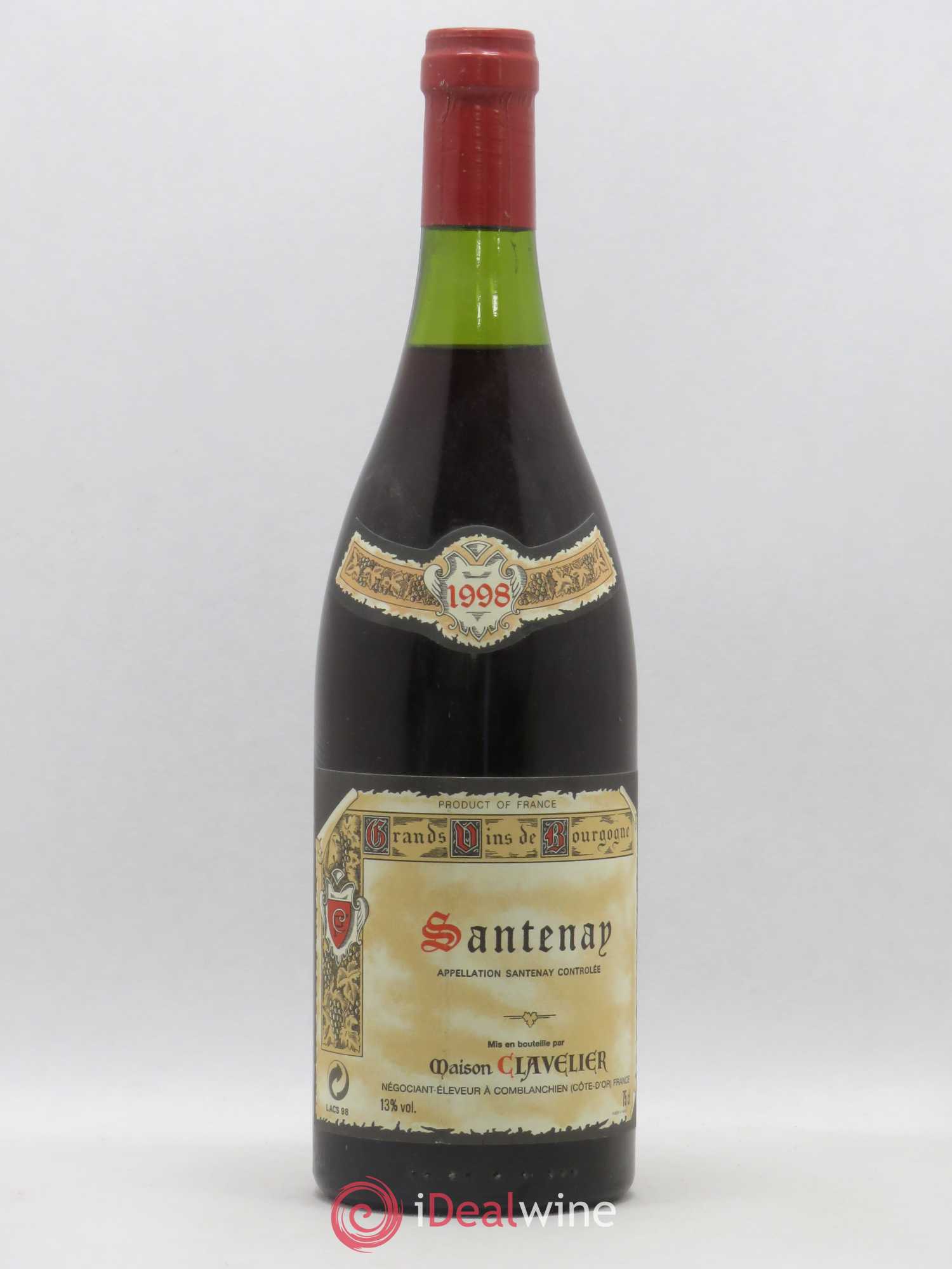 Santenay Maison Clavelier 1998 - Lot de 1 bouteille - 0