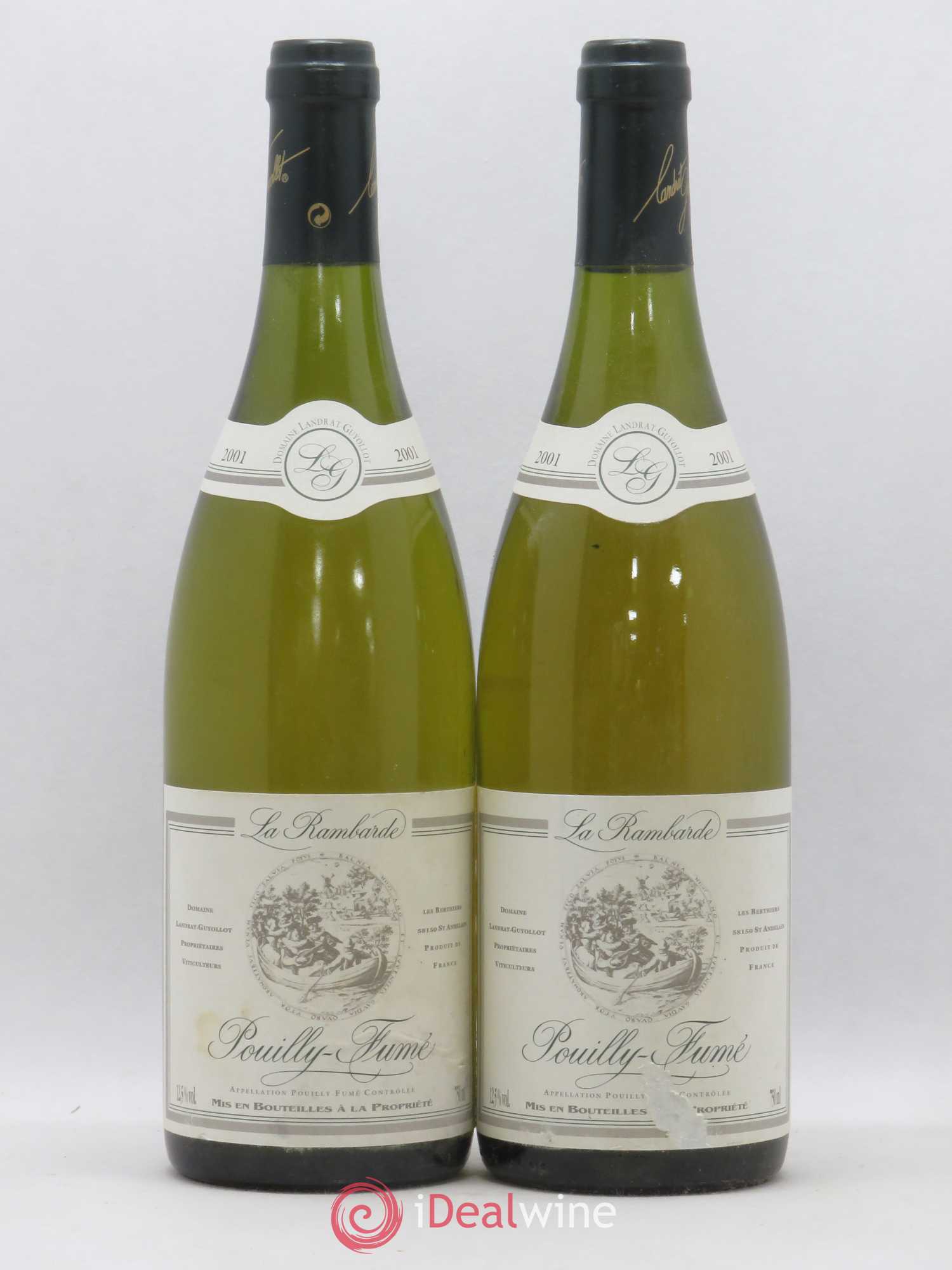 Pouilly-Fumé La Rambarde Domaine Landrat Guyollot 2001 - Posten von 2 Flaschen - 0
