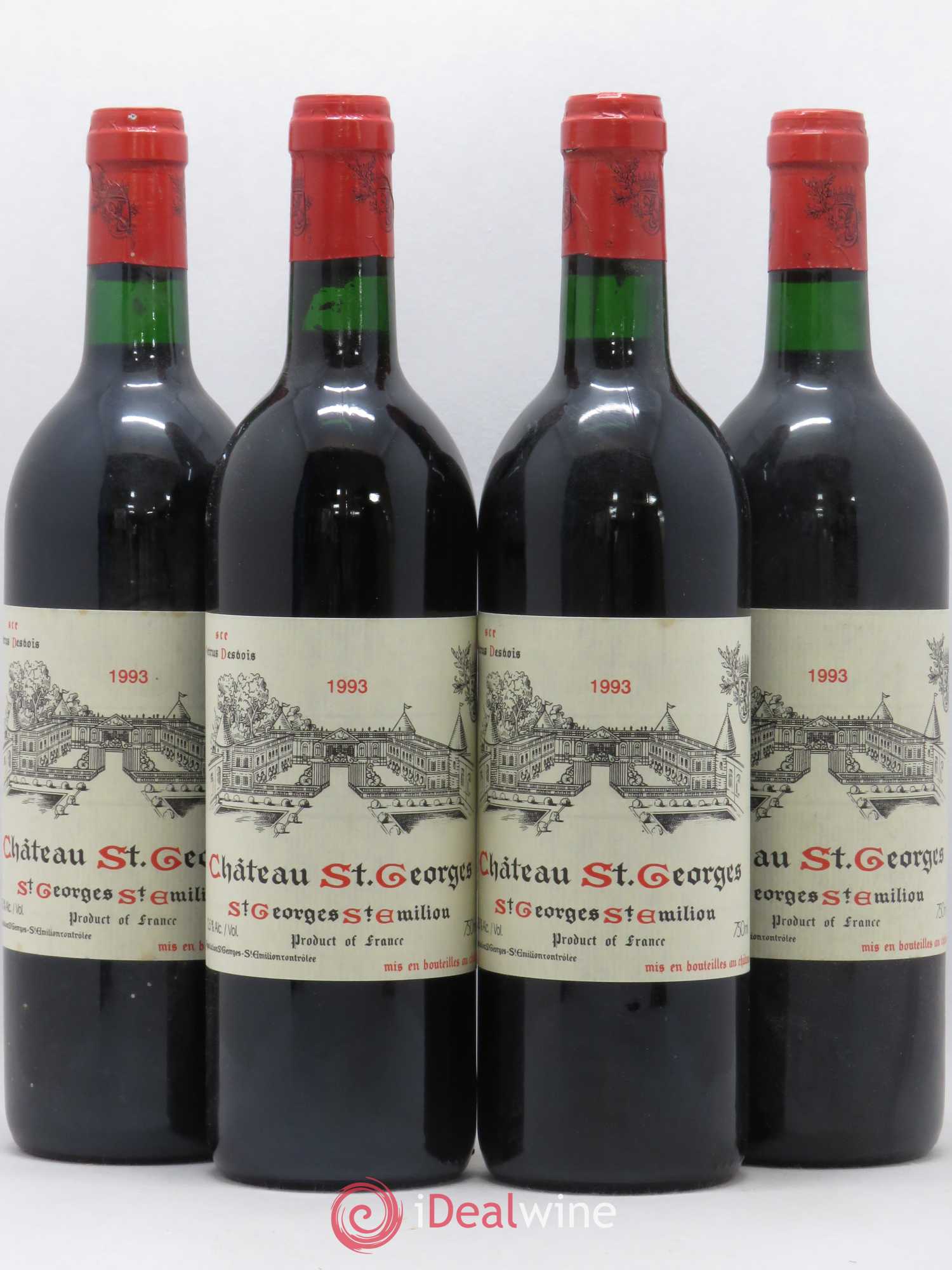 Château Saint-Georges 1993 - Lot de 4 bouteilles - 0
