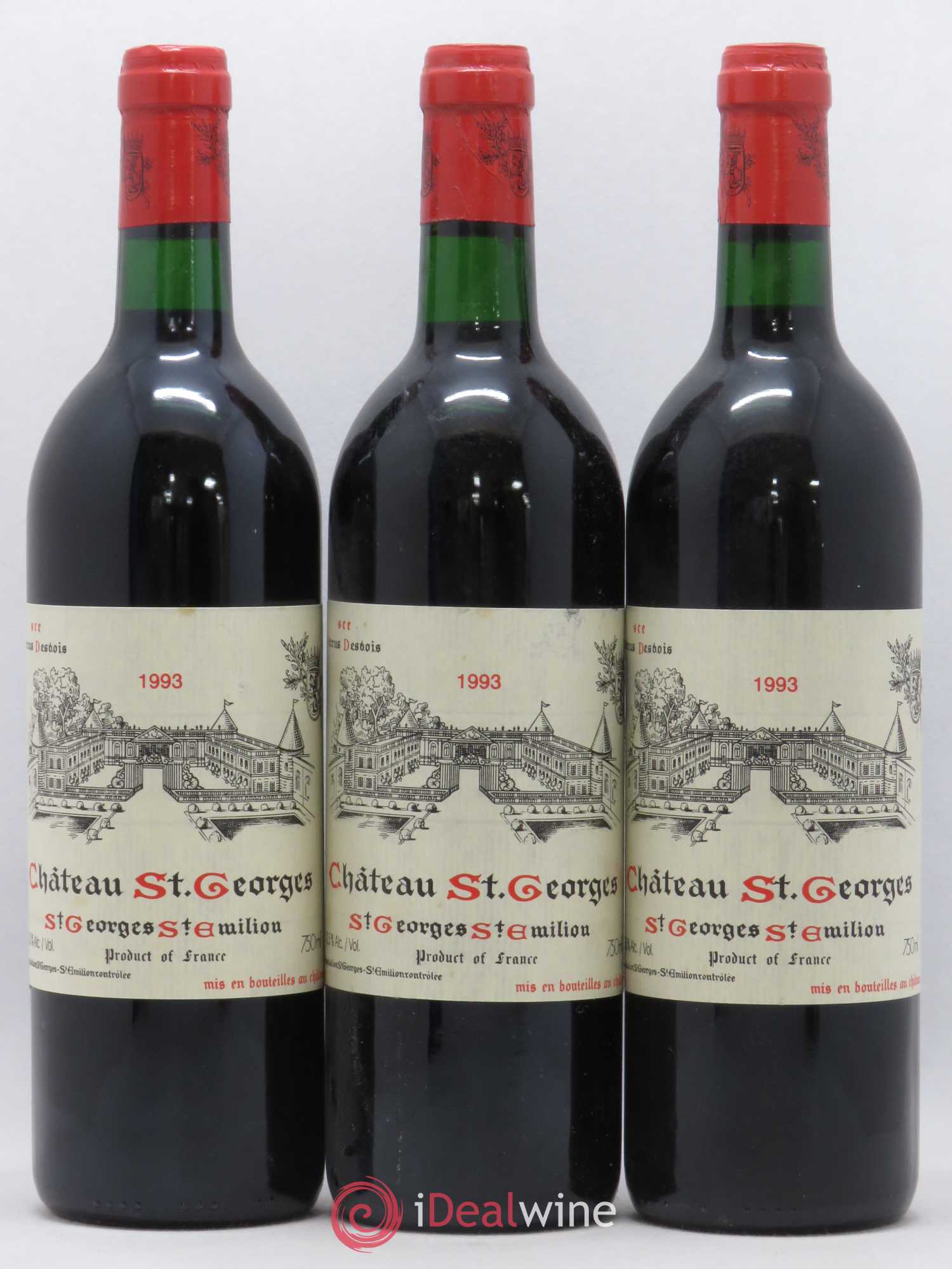 Château Saint-Georges 1993 - Lot de 3 bouteilles - 0