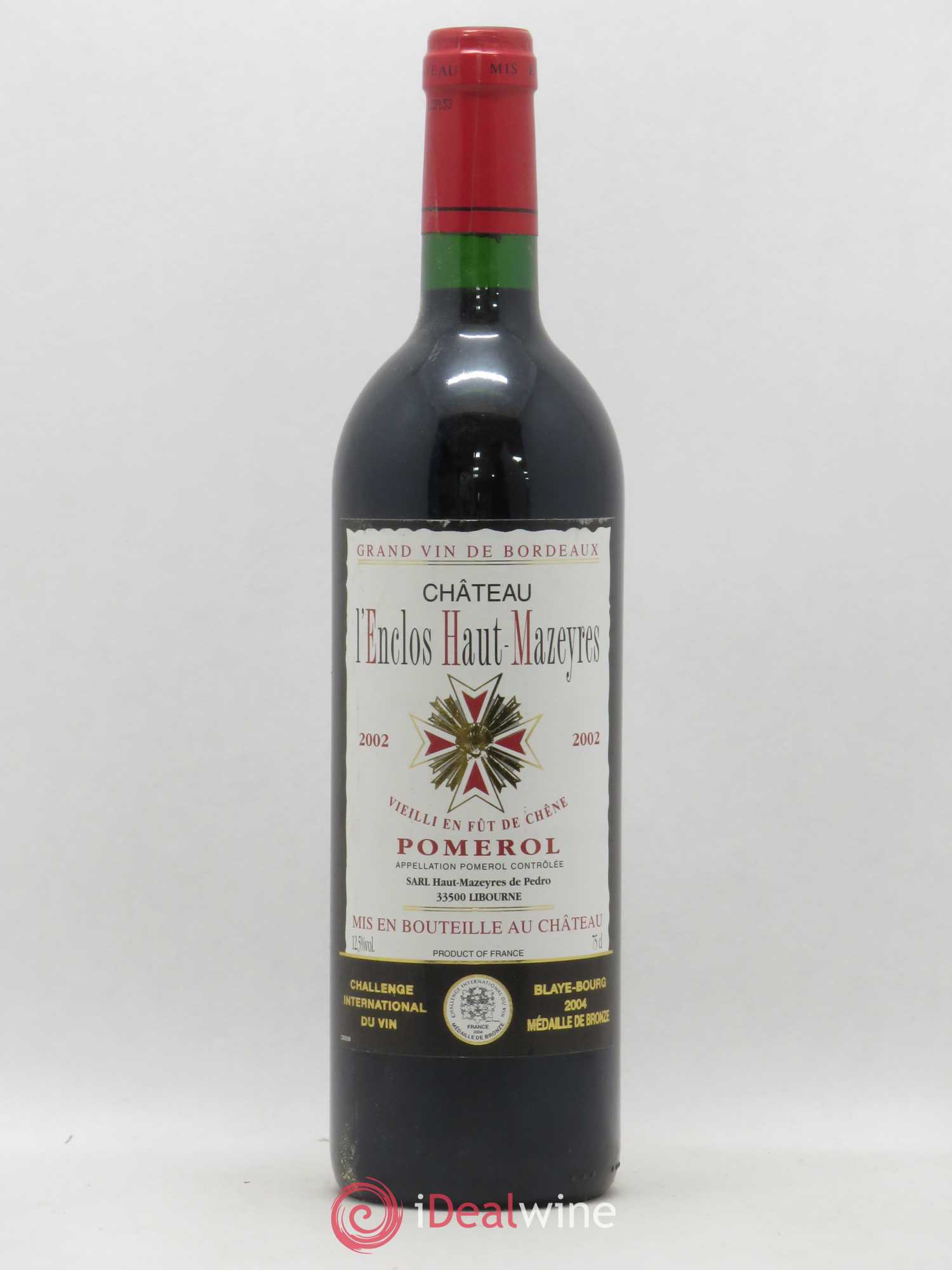 Château l' Enclos Haut Mazeyres (sans prix de réserve) 2002 - Lot de 1 bouteille - 0