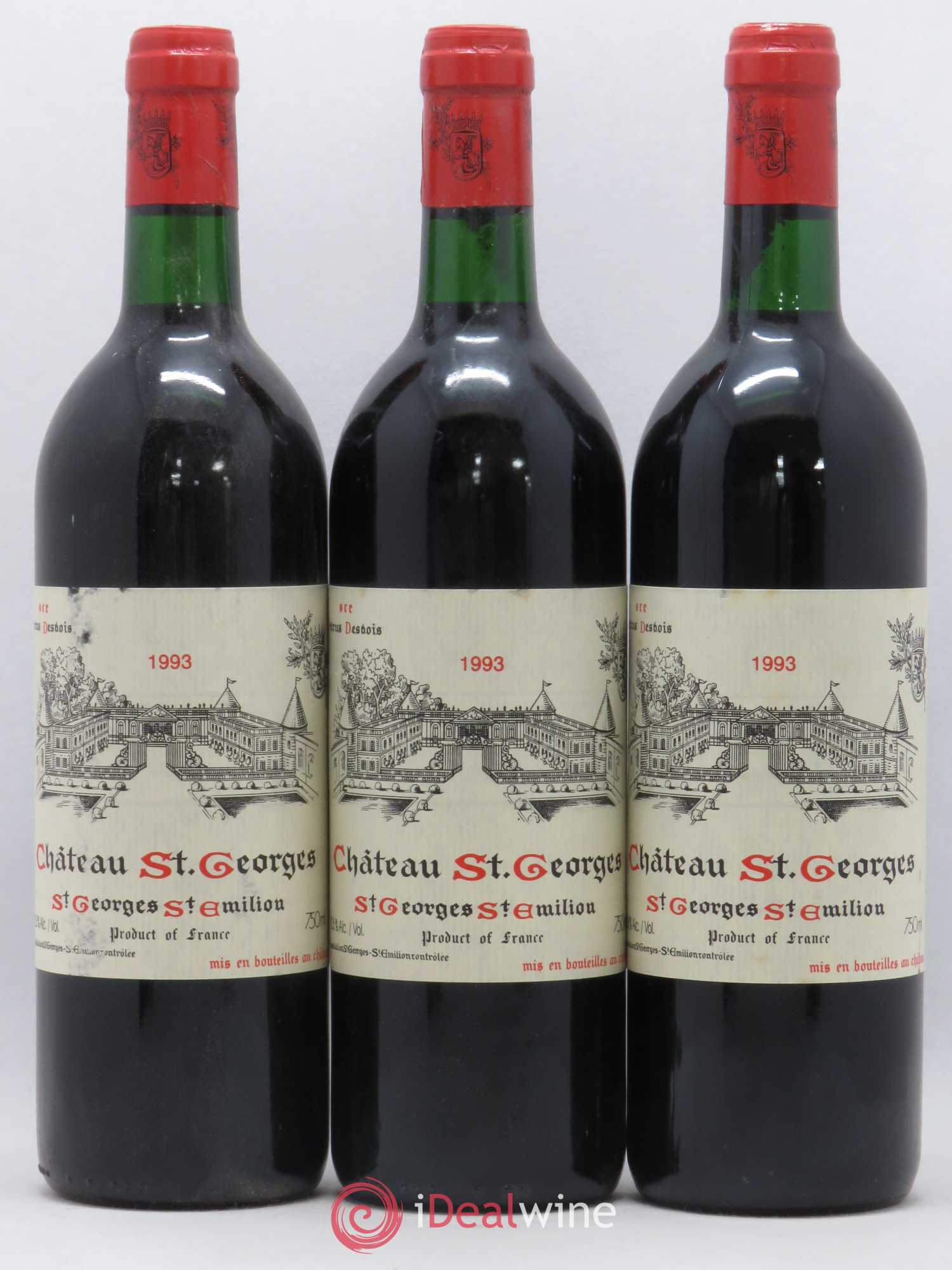 Château Saint-Georges 1993 - Lot de 3 bouteilles - 0