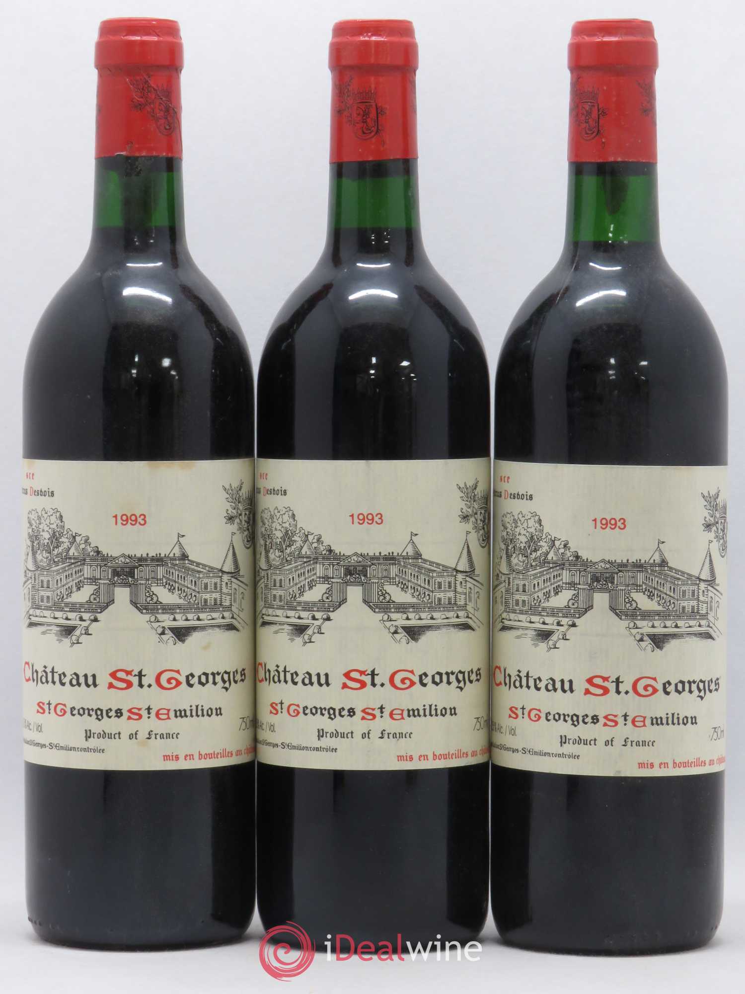 Château Saint-Georges 1993 - Lot de 3 bouteilles - 0