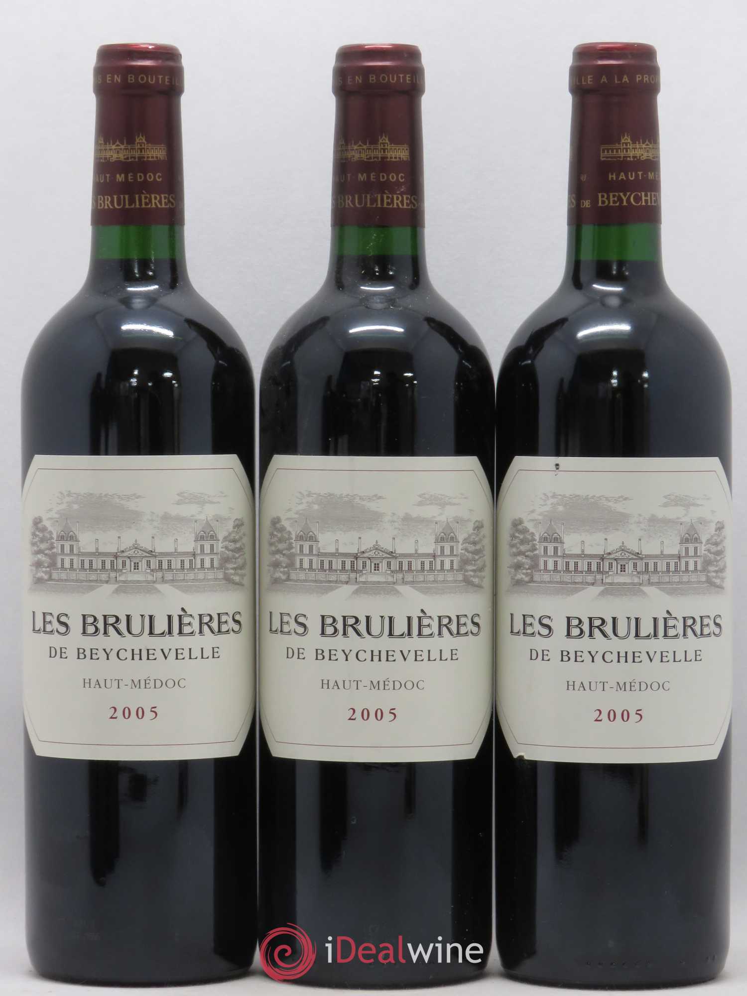 Haut Médoc Les Brulières de Beychevelle 2005 - Posten von 6 Flaschen - 2